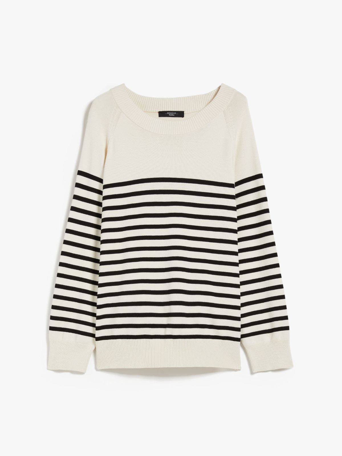 Striped viscose sweater