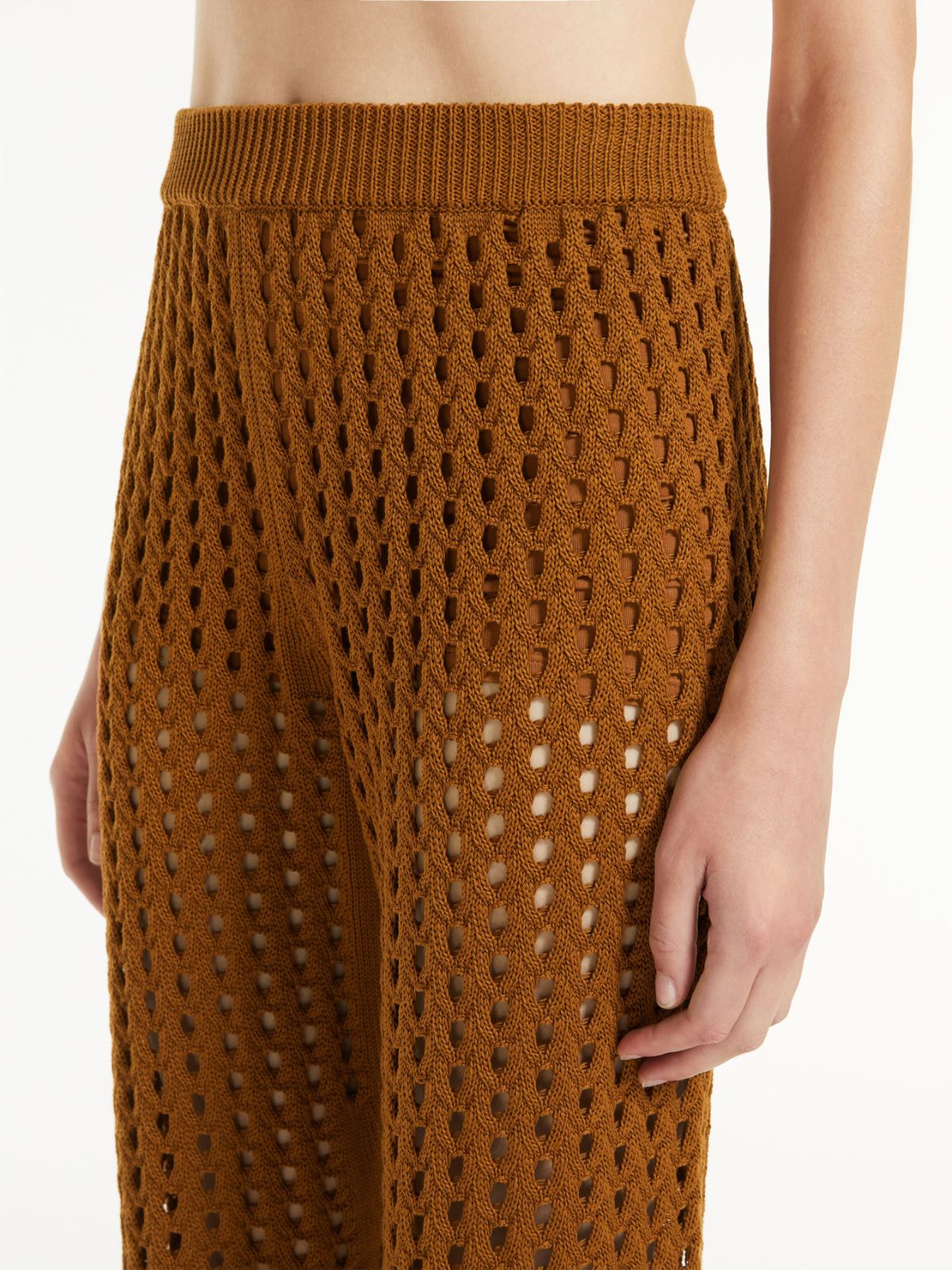 Mesh joggers in cotton