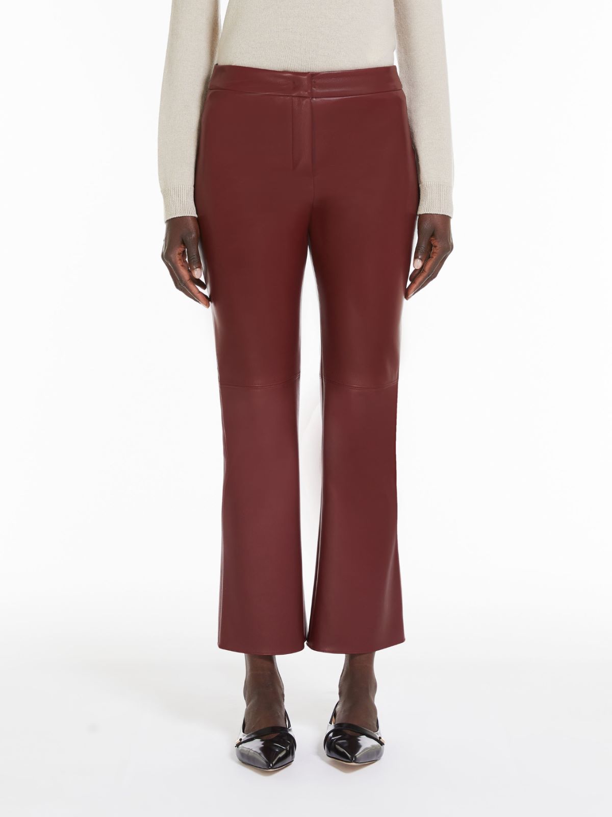 Coated fabric trousers