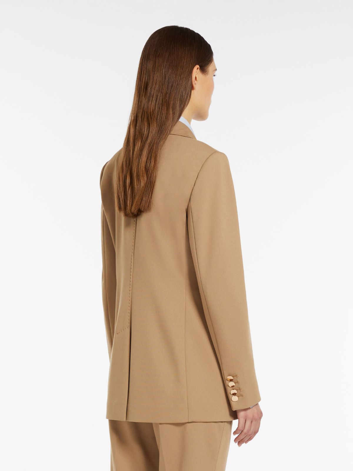 Double-breasted jersey jacket