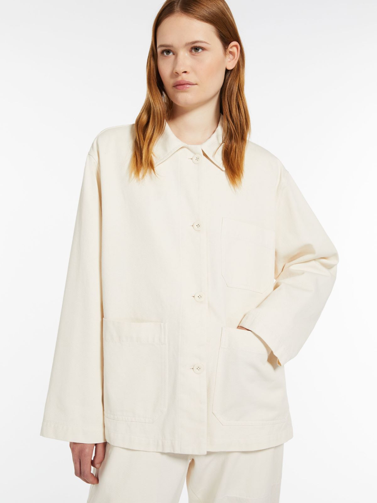 Pocket-detail cotton jacket