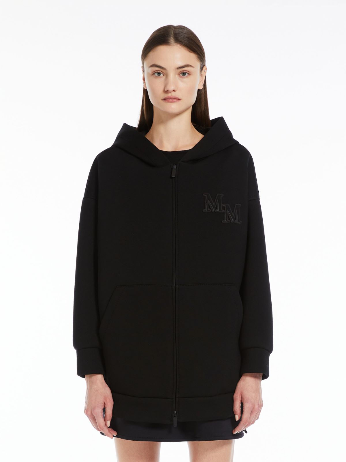Oversized technical-jersey sweatshirt