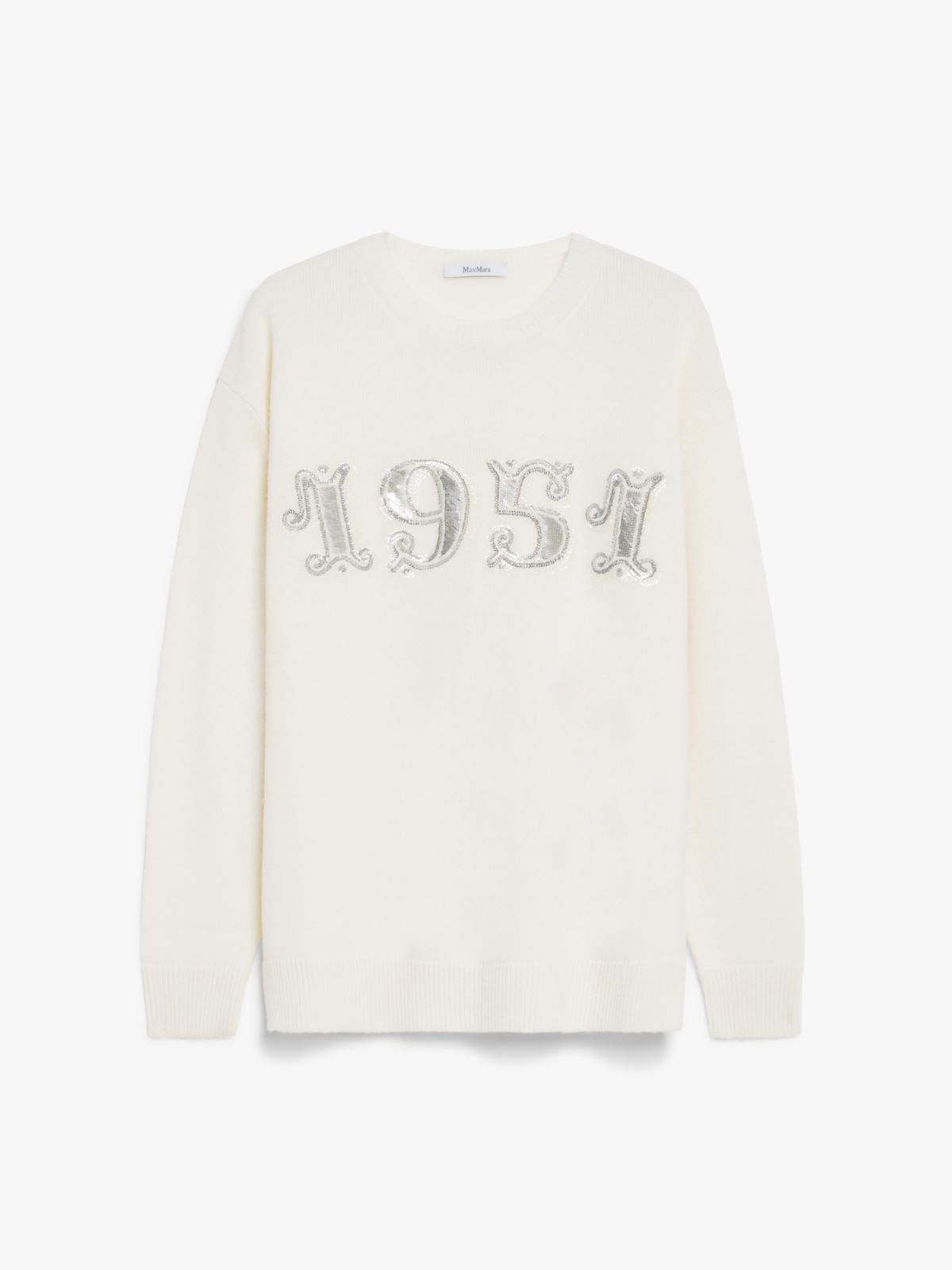 Wool, cashmere and sequin pullover