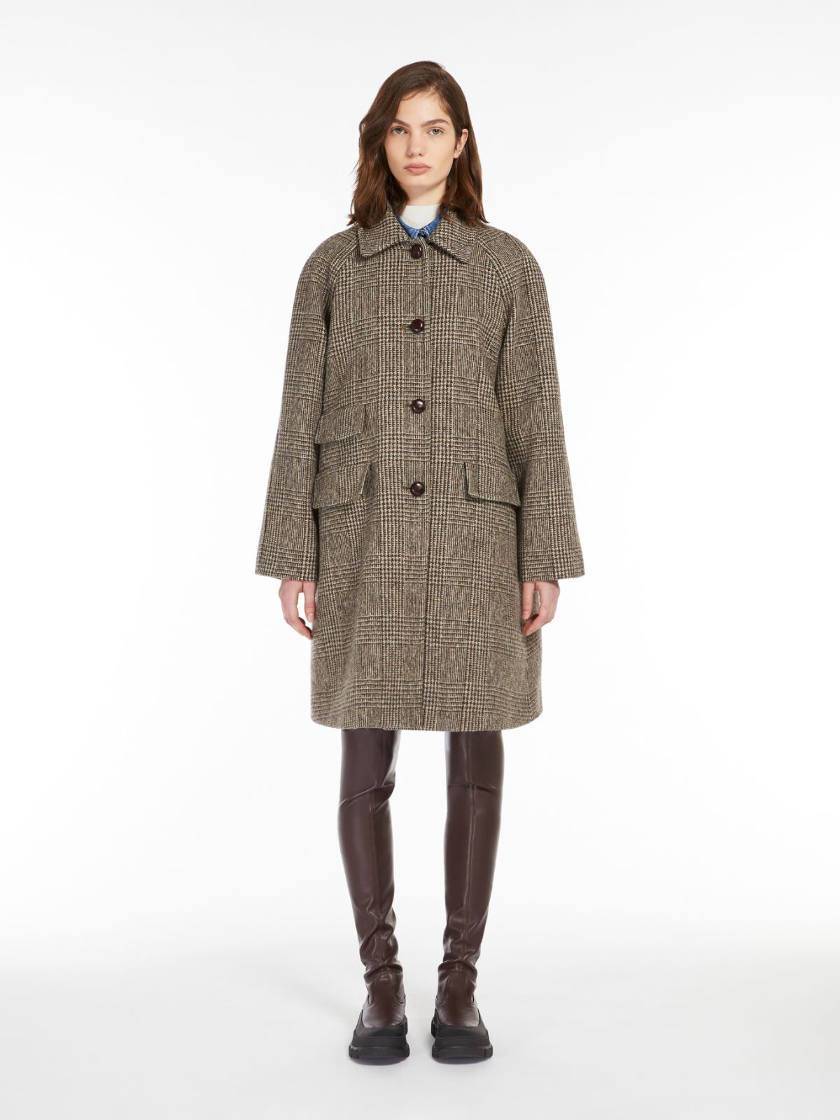 Wool midi coat