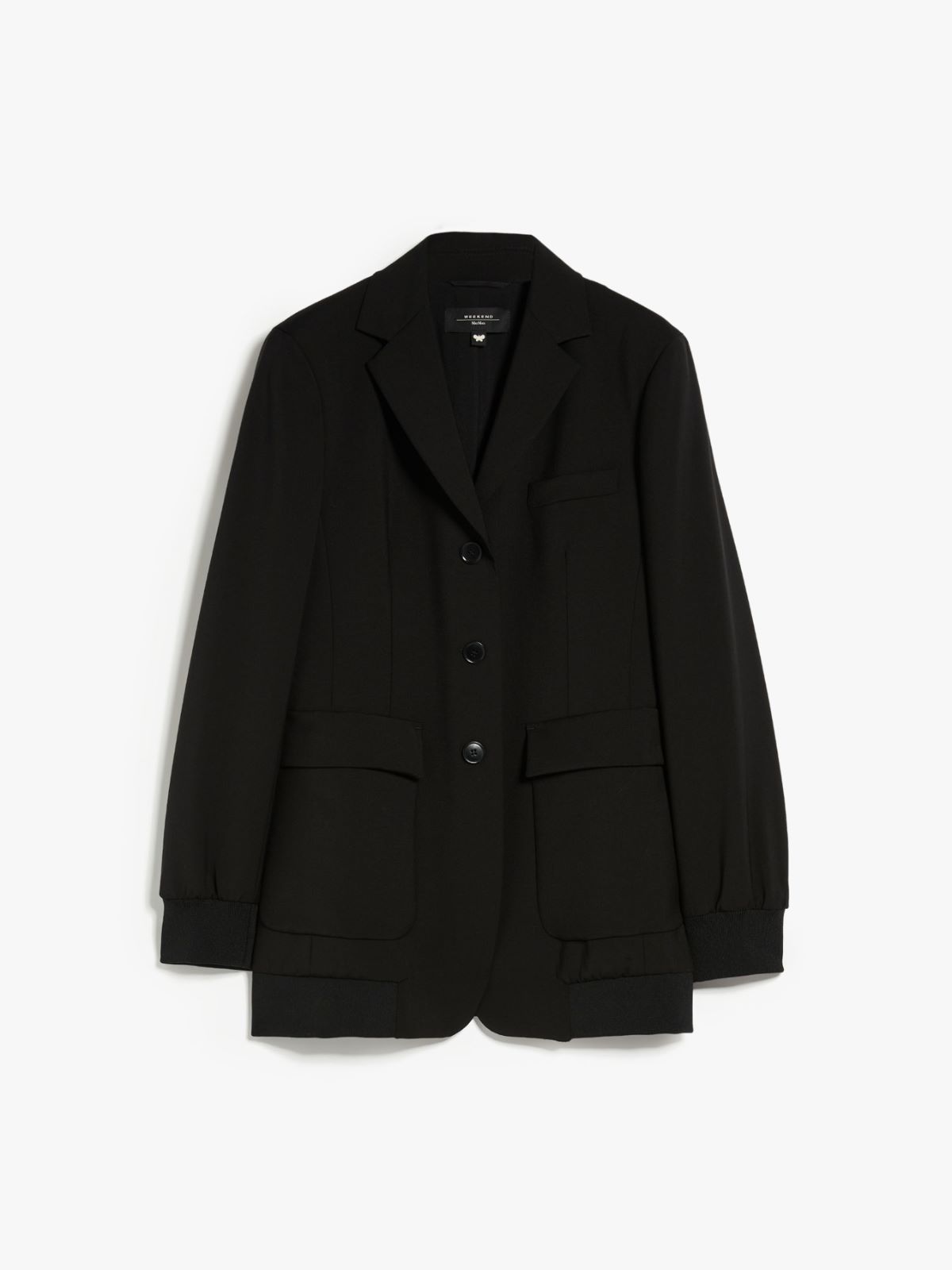 Single-breasted wool jacket