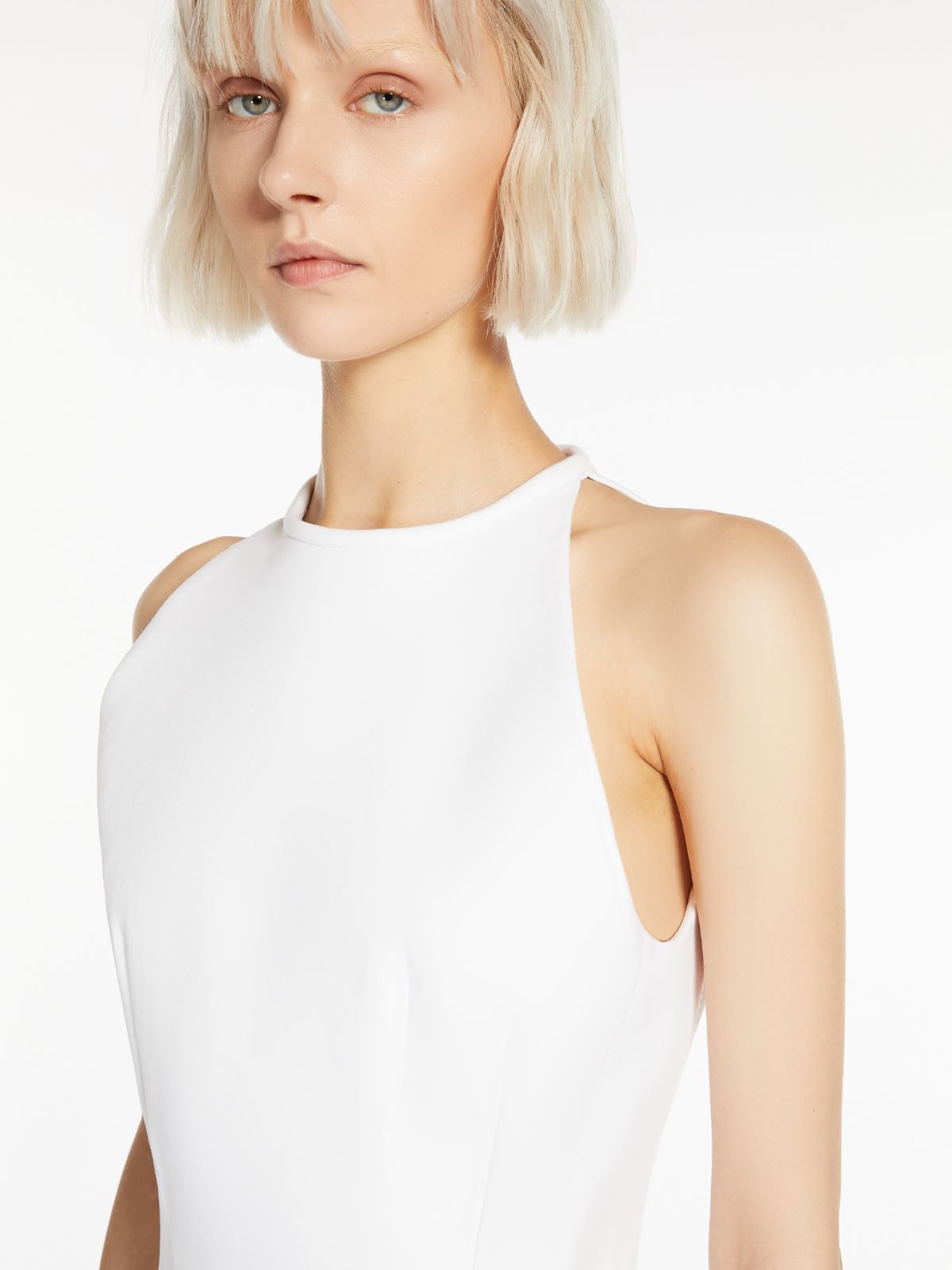 Top in cotton double fabric