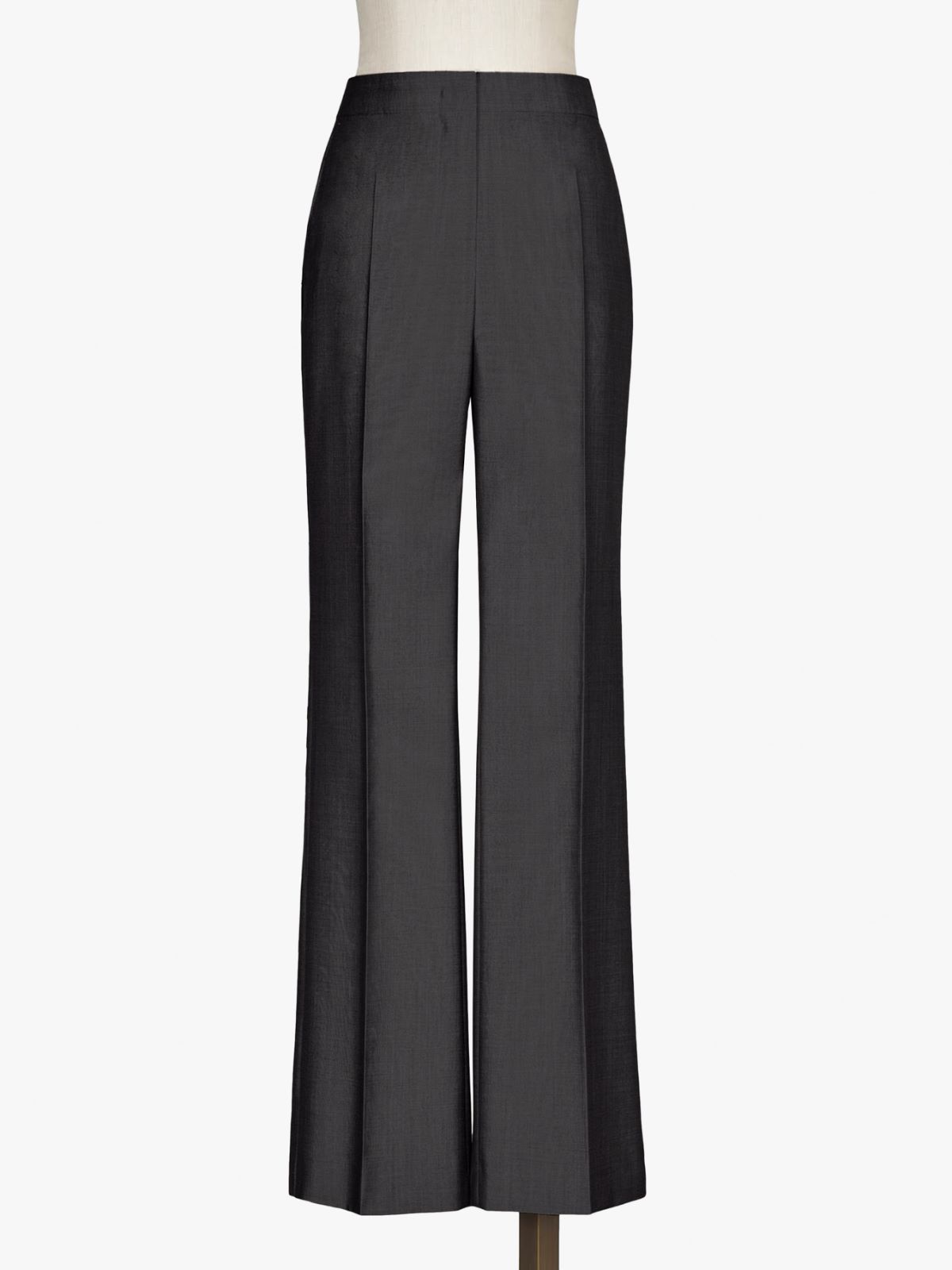 Wool and mohair flared trousers