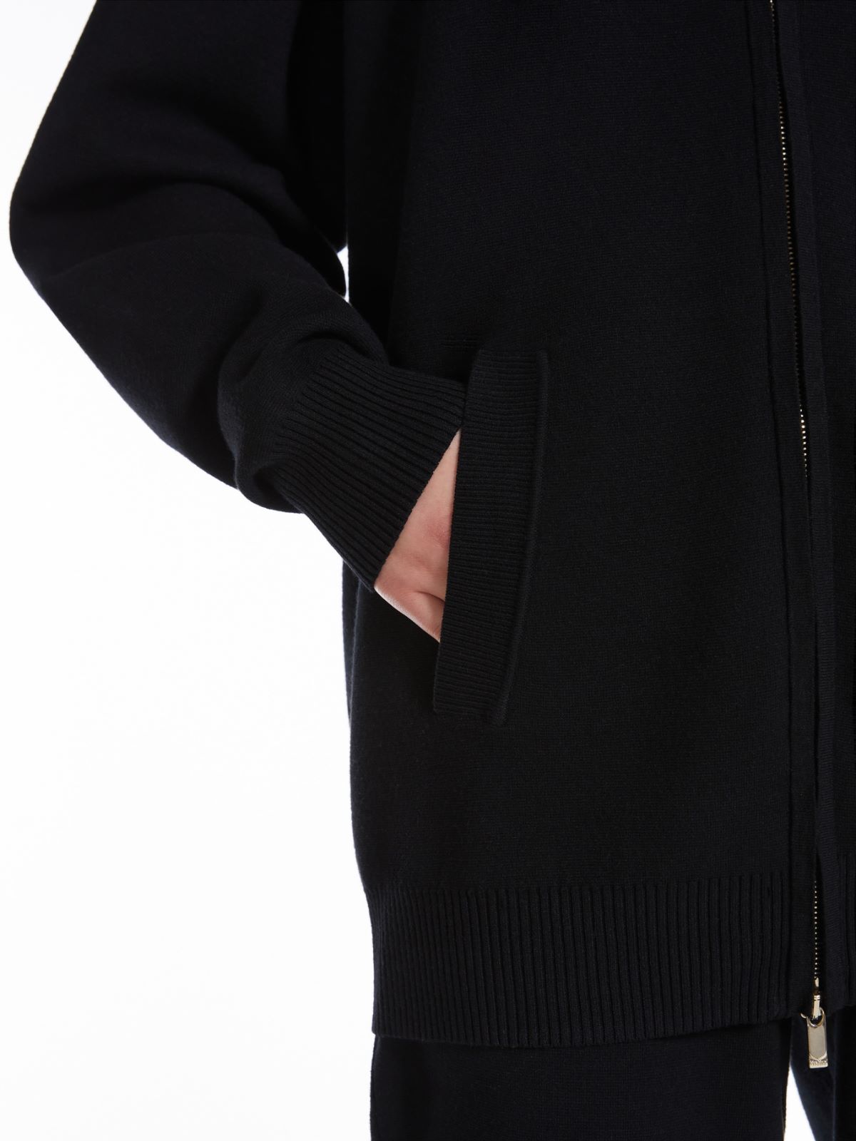 Viscose knit bomber jacket