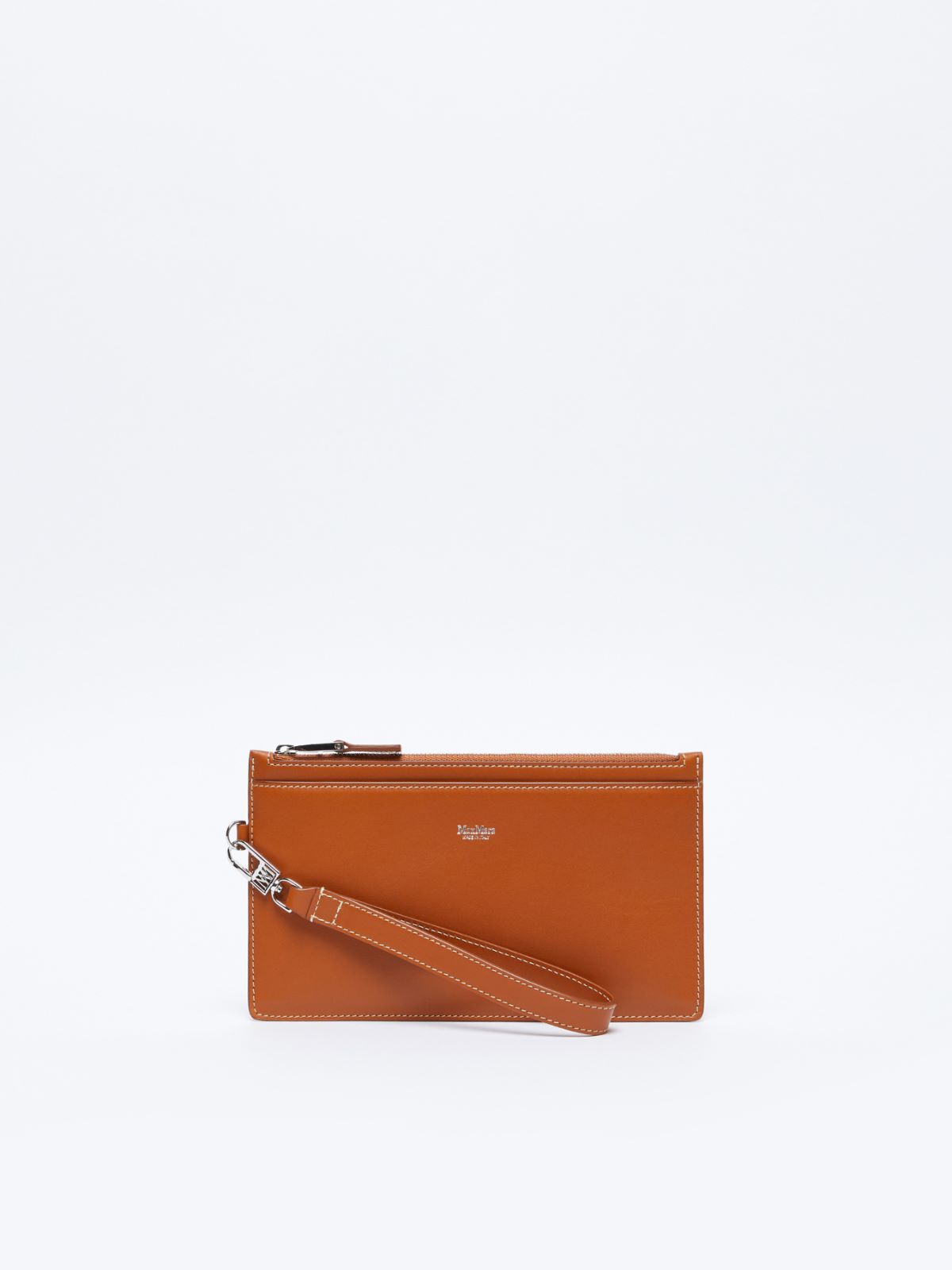 Wrist-strap leather pouch