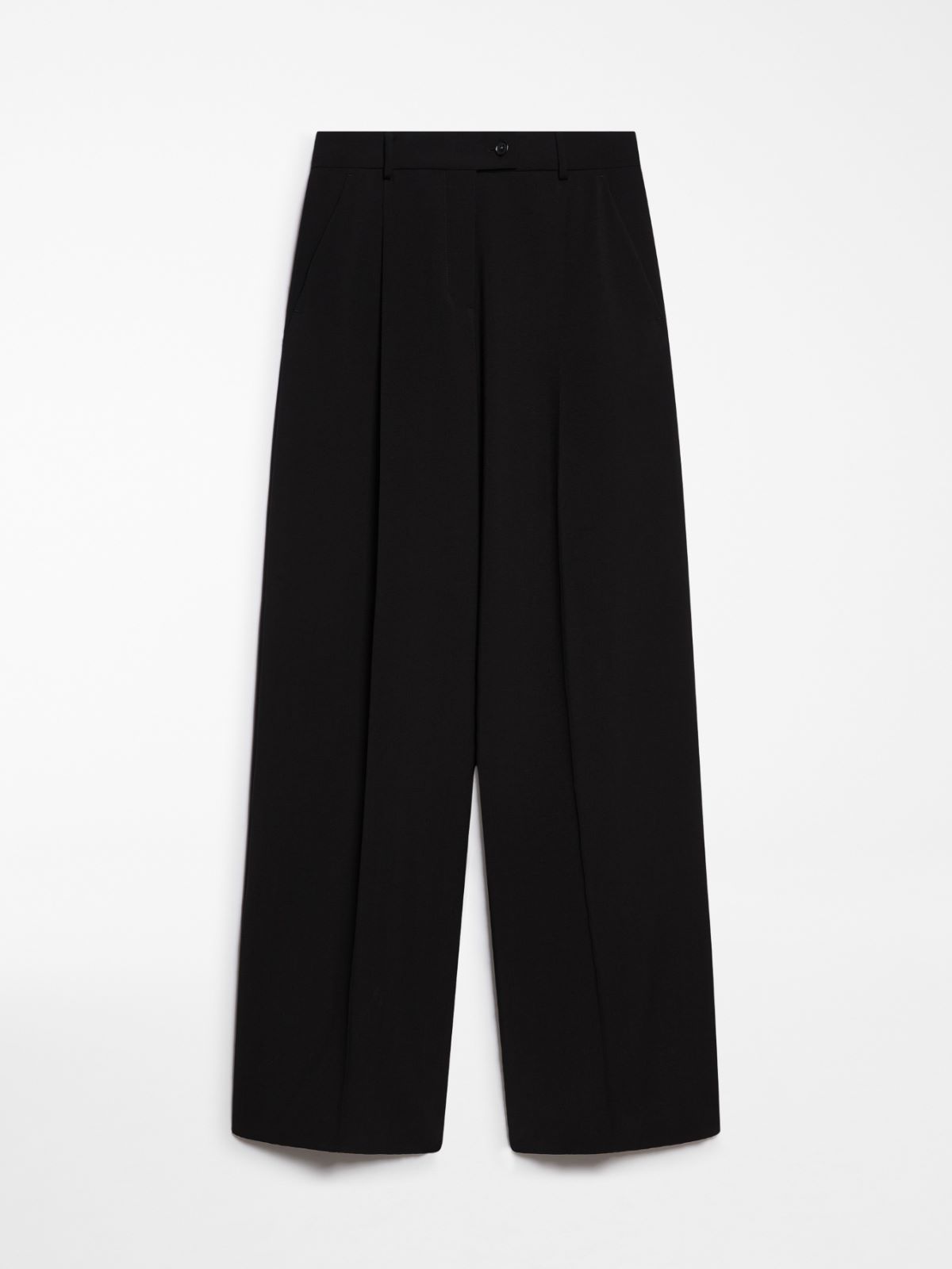 Oversized stretch wool trousers