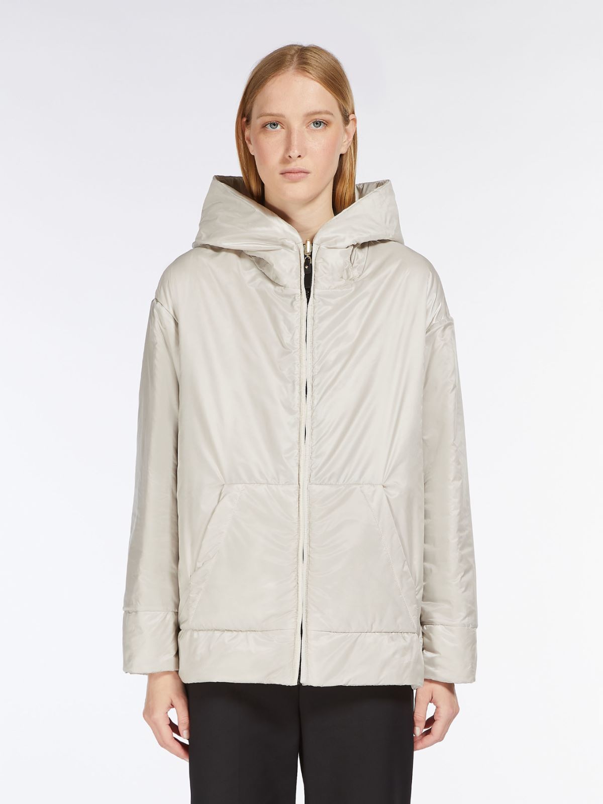 Reversible parka in water-resistant canvas