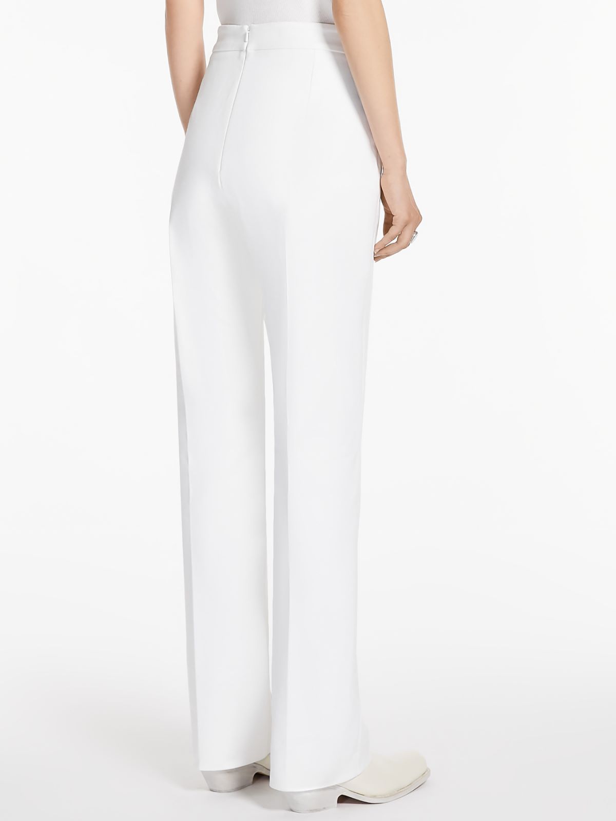 Double-faced cotton trousers