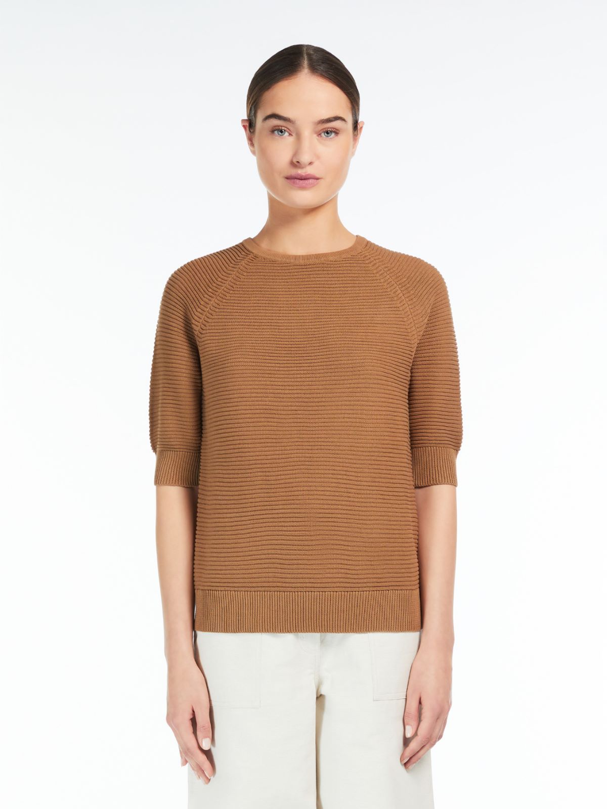 Feminine cotton yarn jumper
