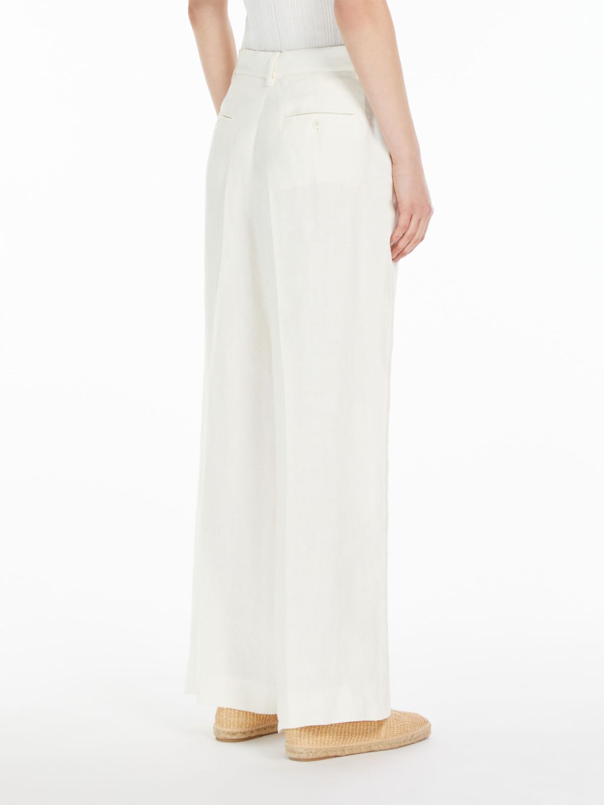 Linen canvas trousers