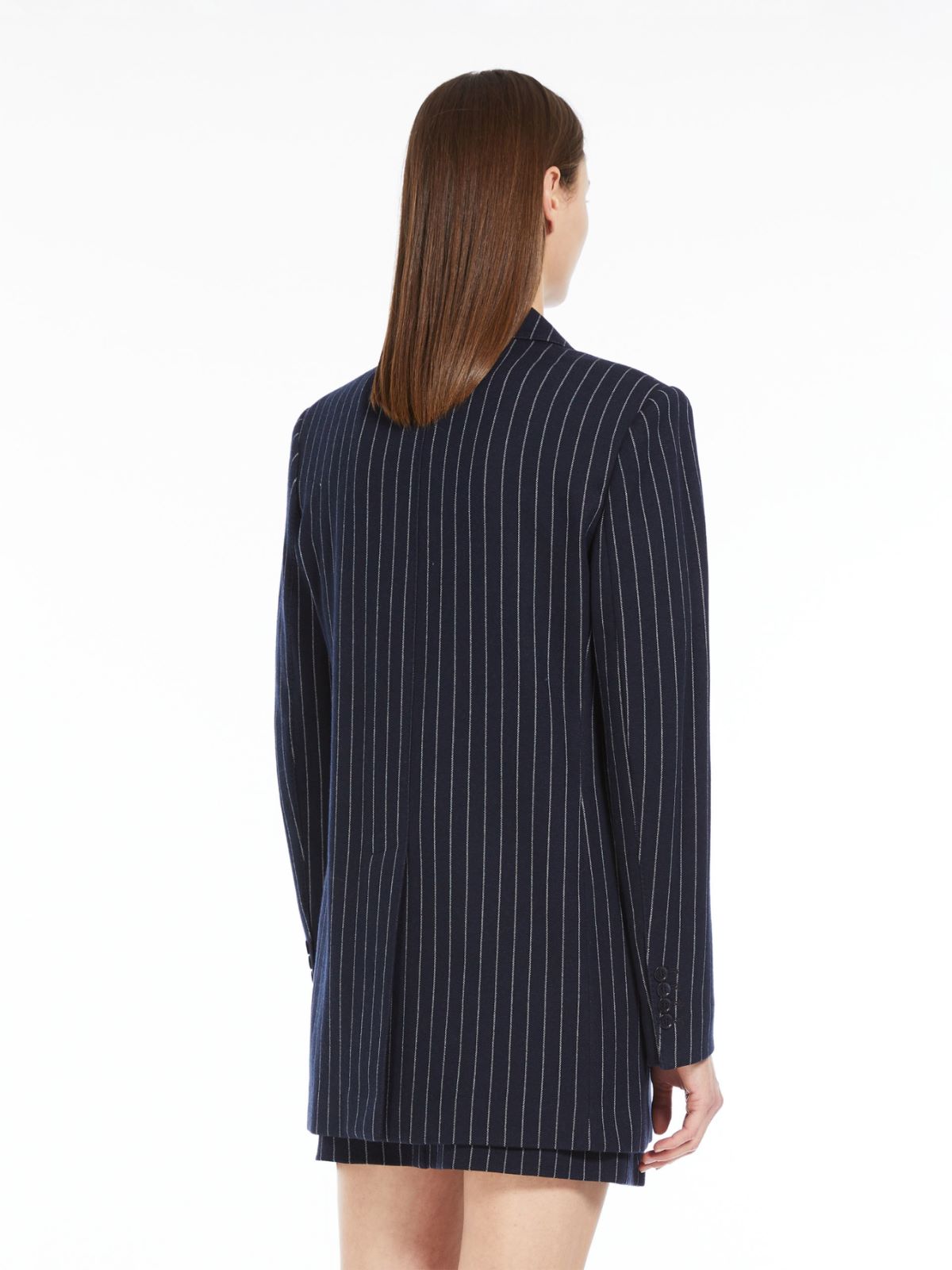 Cashmere blend pinstriped jacket