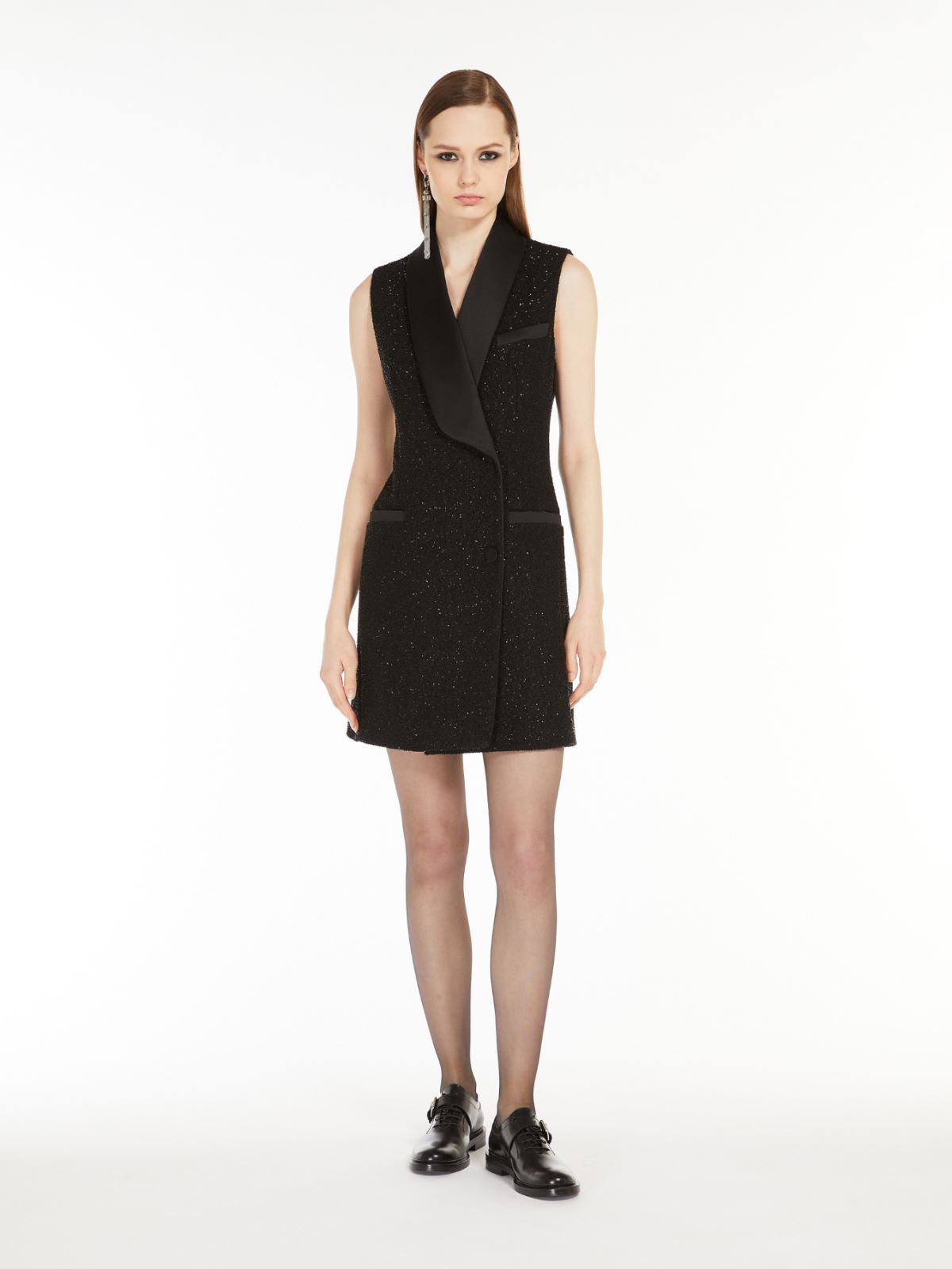 Robe manteau dress with sequins