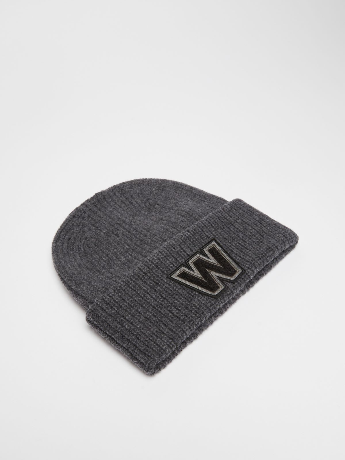 Wool logo beanie hat