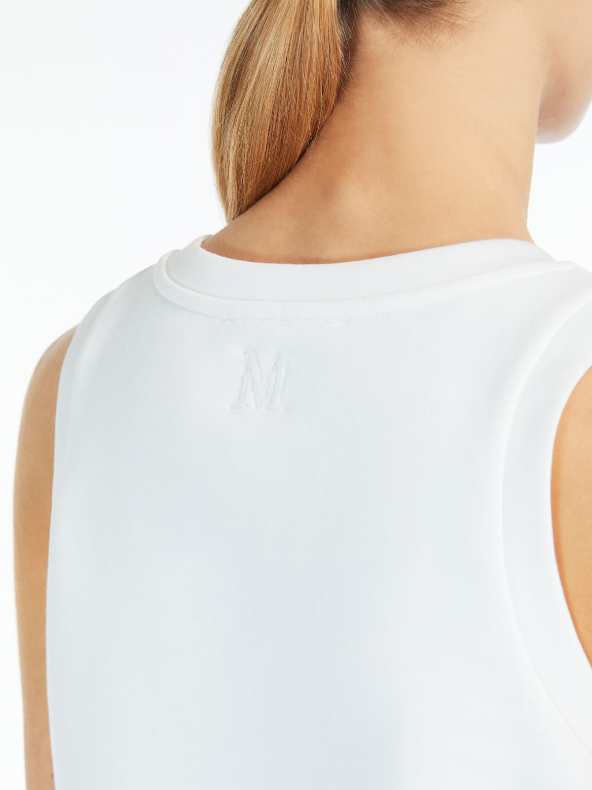 Cotton-blend jersey top