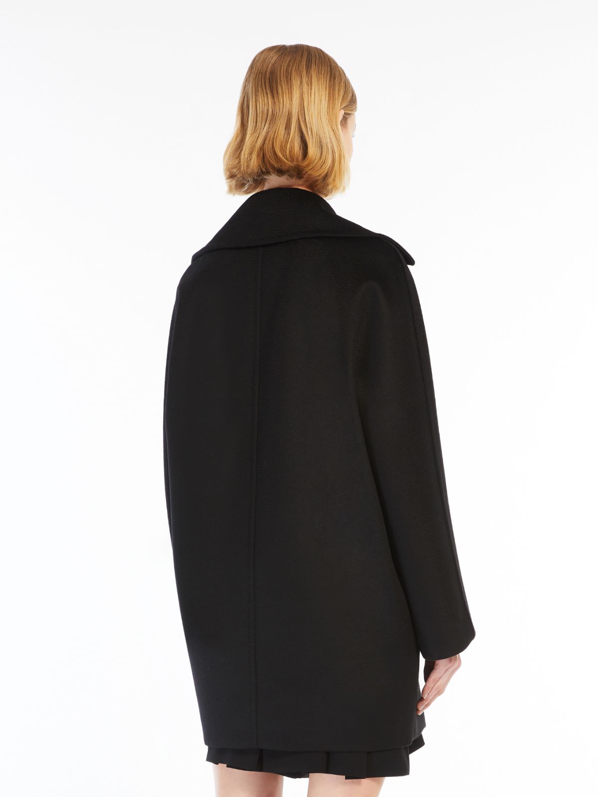 Wool double-breasted pea coat