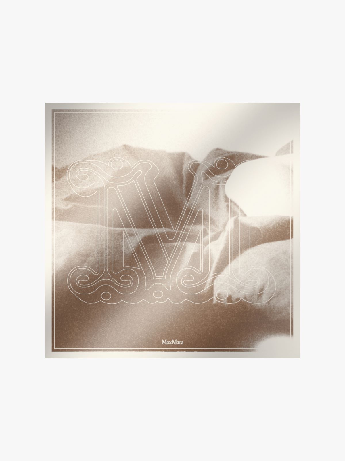 Printed silk oversized yoke