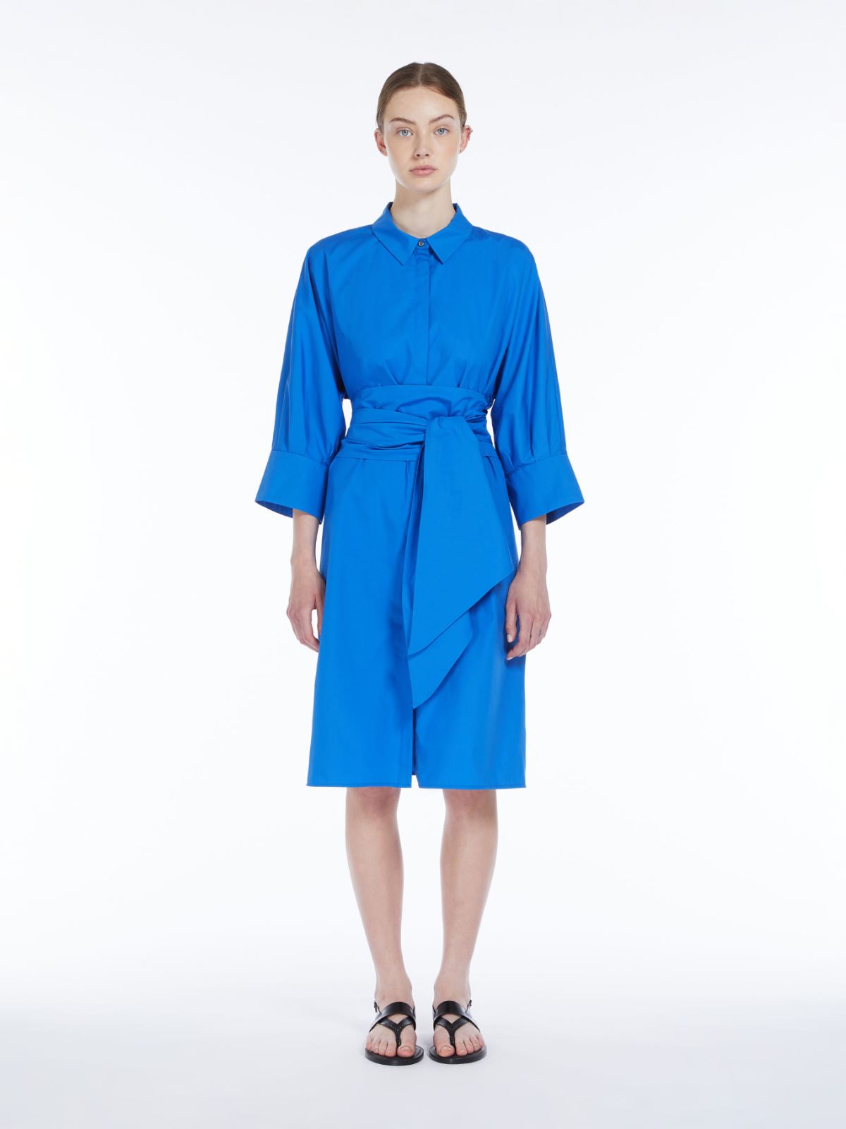Poplin shirt dress
