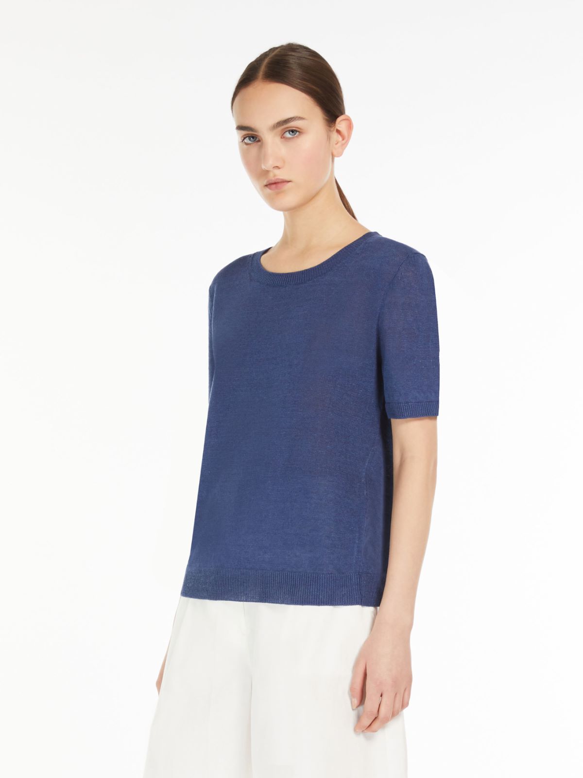 Linen yarn T-shirt