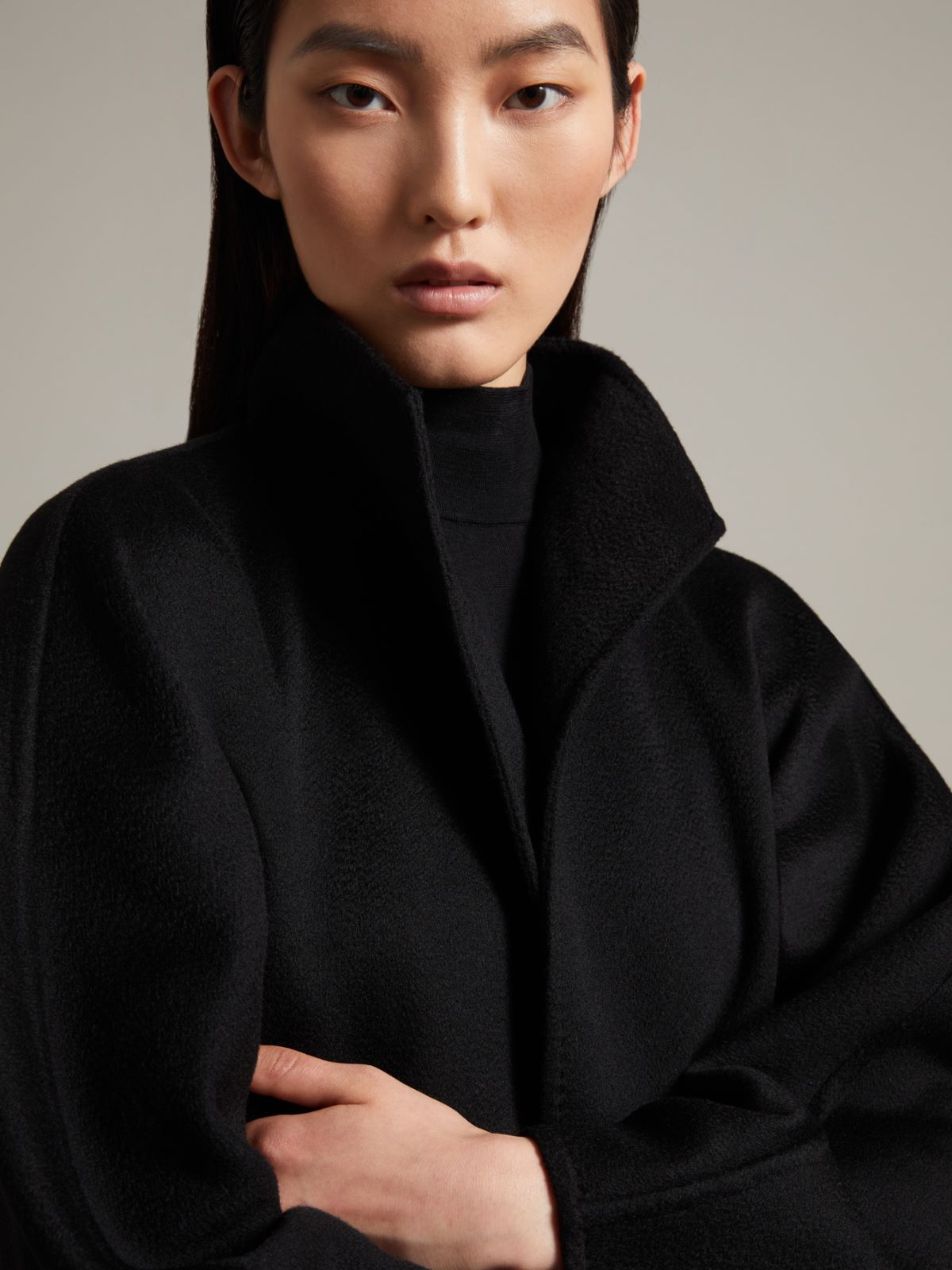 Cashmere cardigan coat