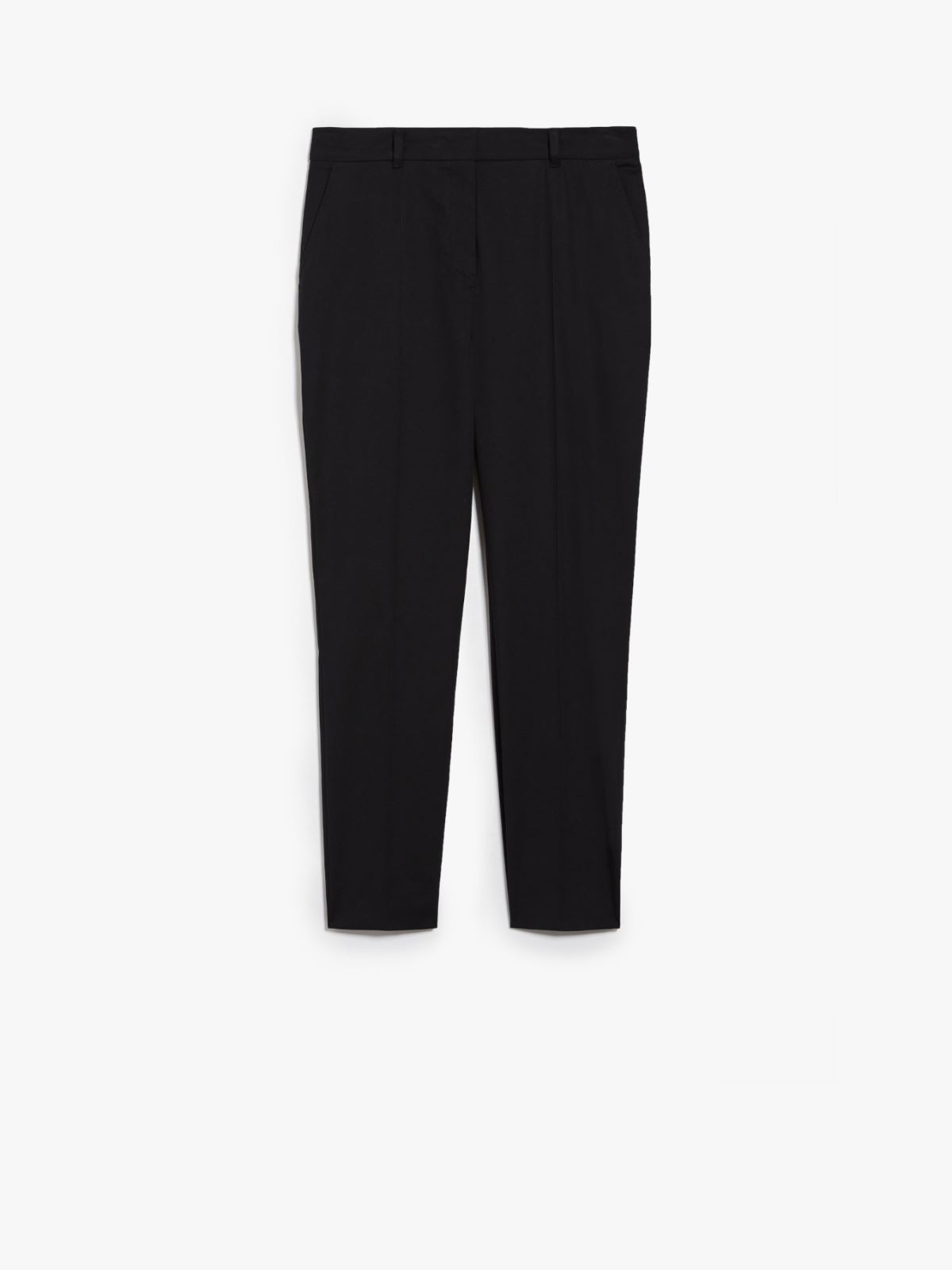 Cotton cigarette trousers