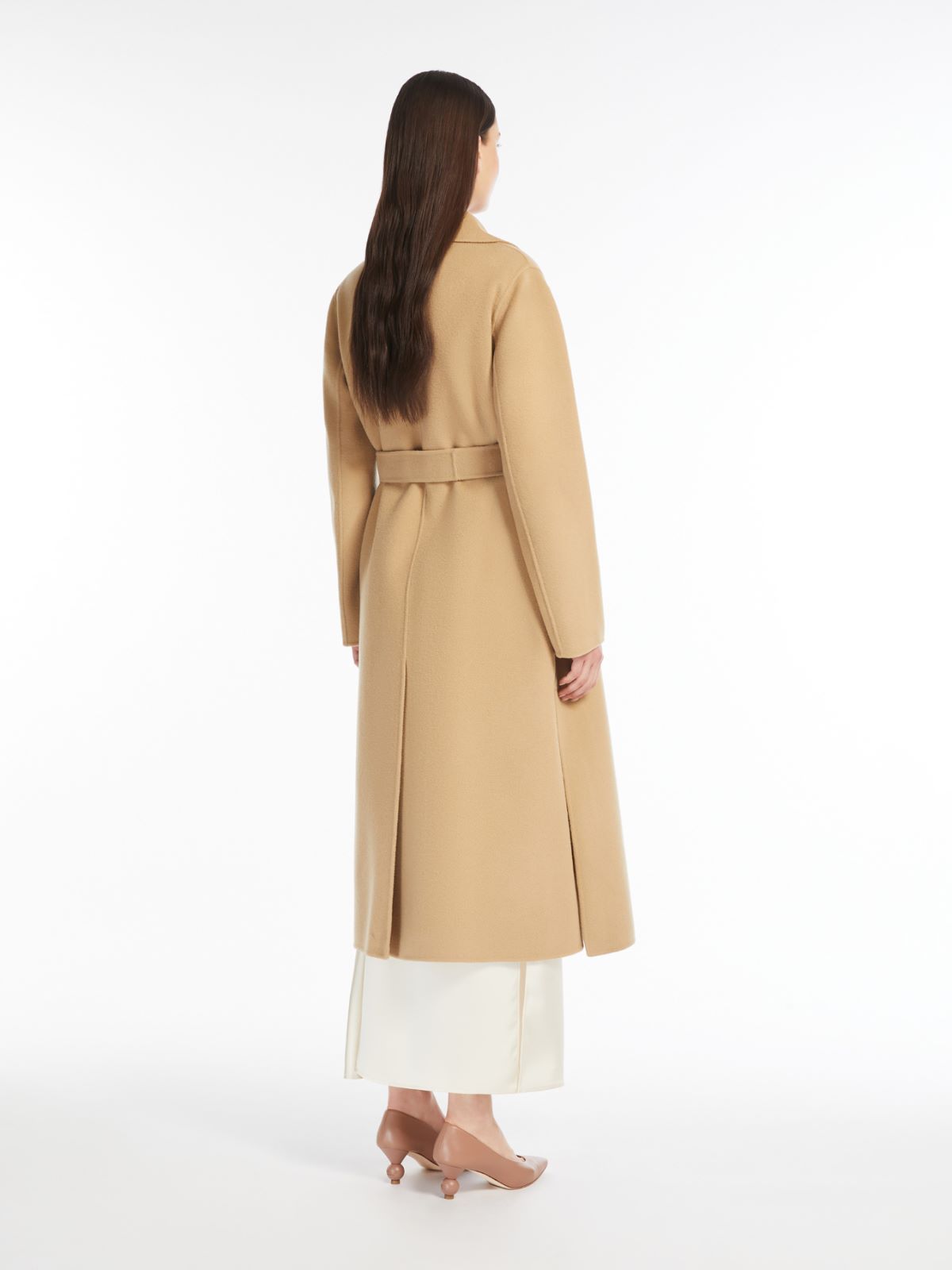 Long wool robe coat