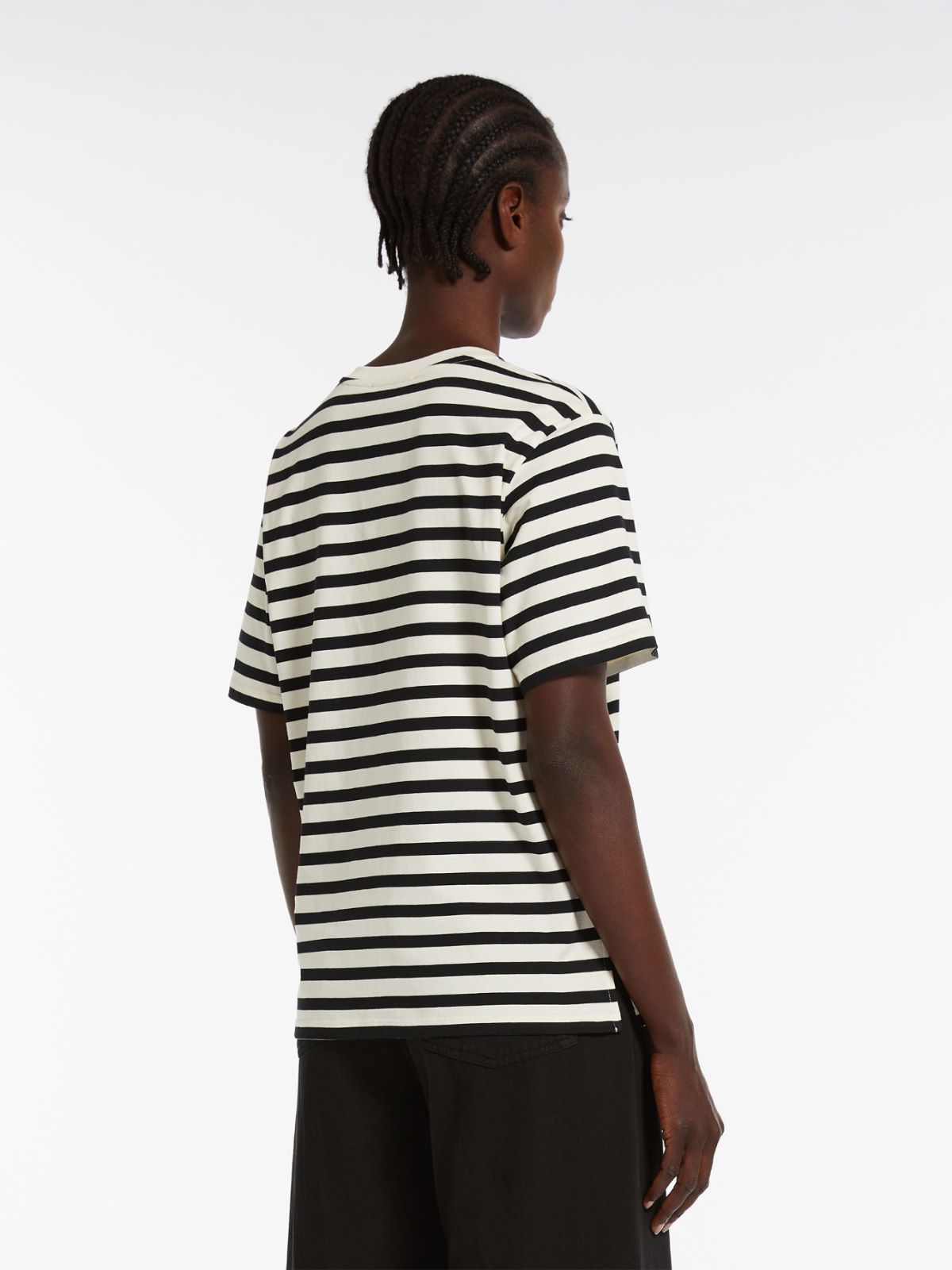 Striped jersey T-shirt