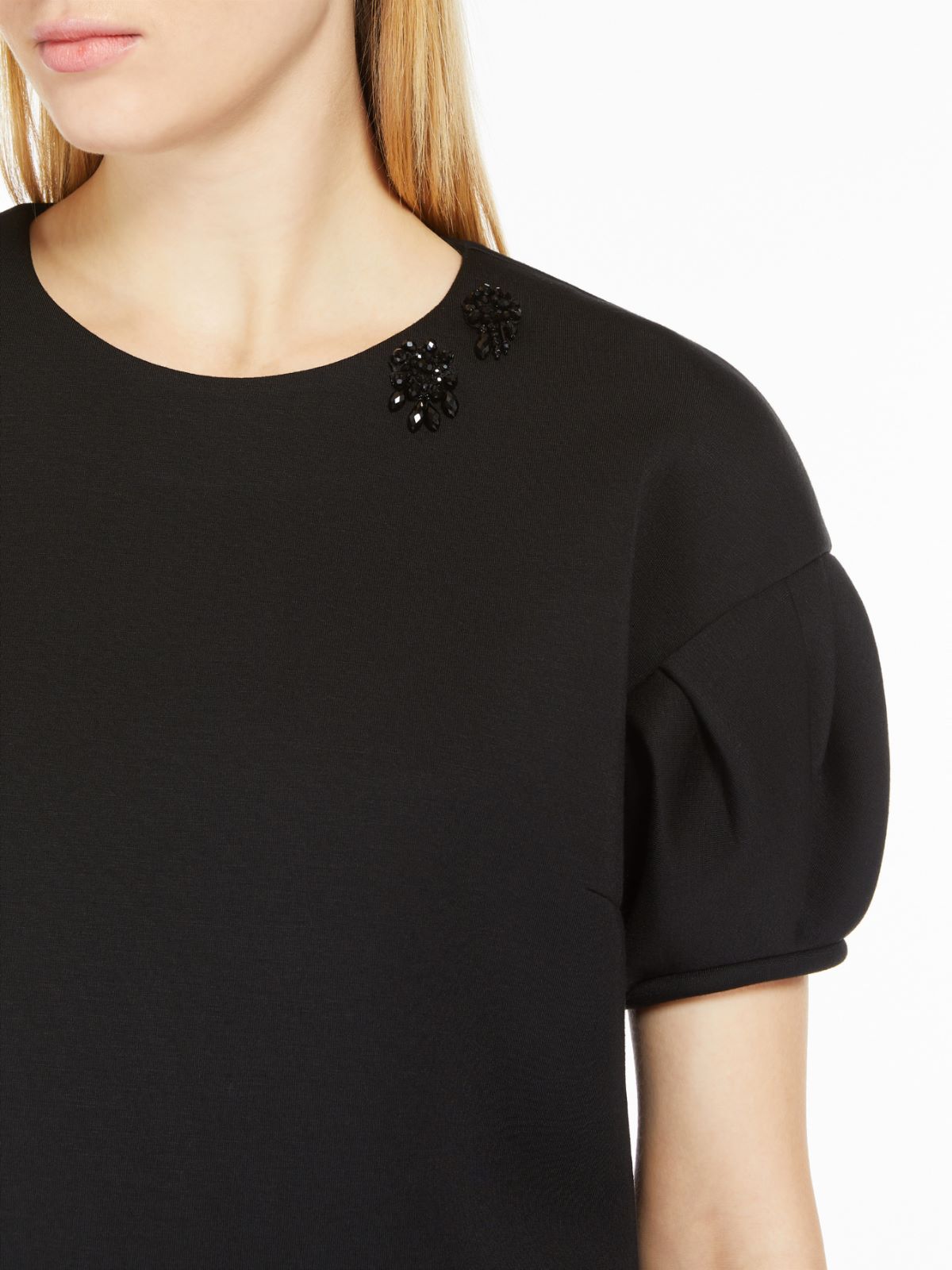 Scuba jersey mini dress