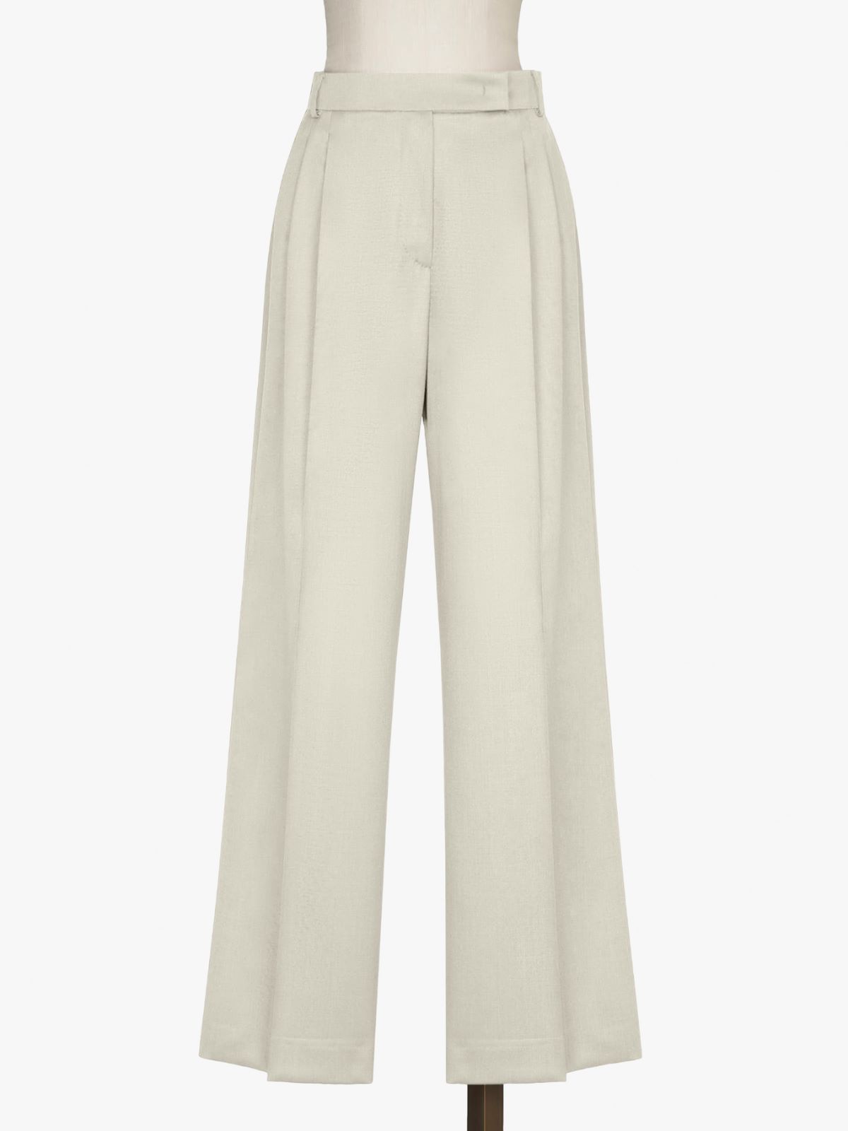 Wool, silk and mohair wide-leg trousers