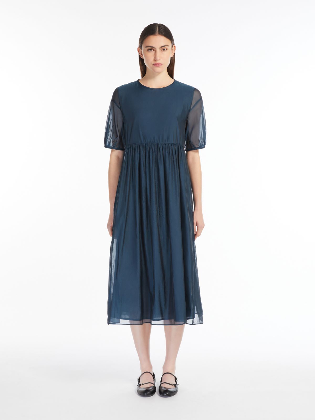 Cotton and silk organza dress