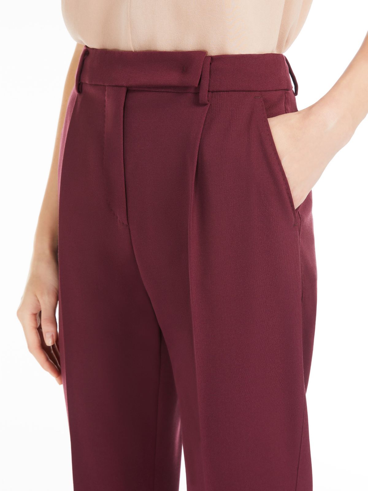 Wool granité trousers