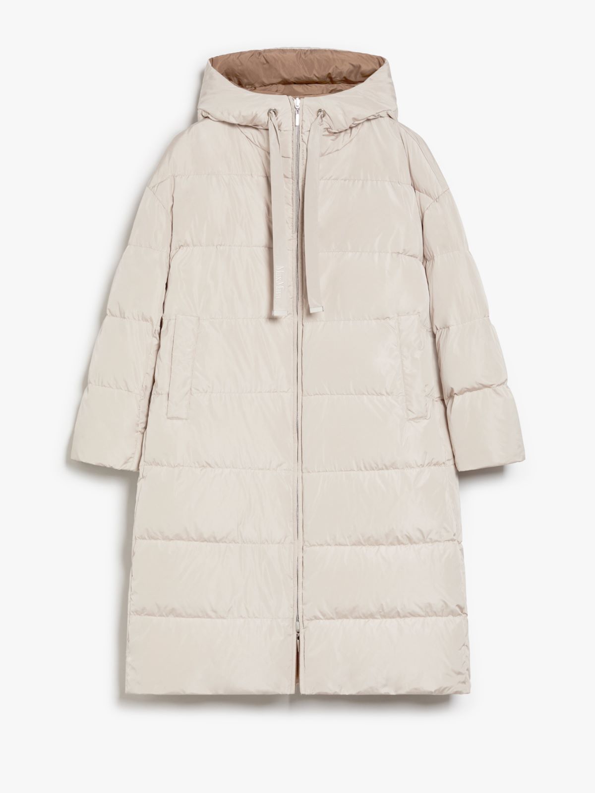 Long, reversible taffeta parka