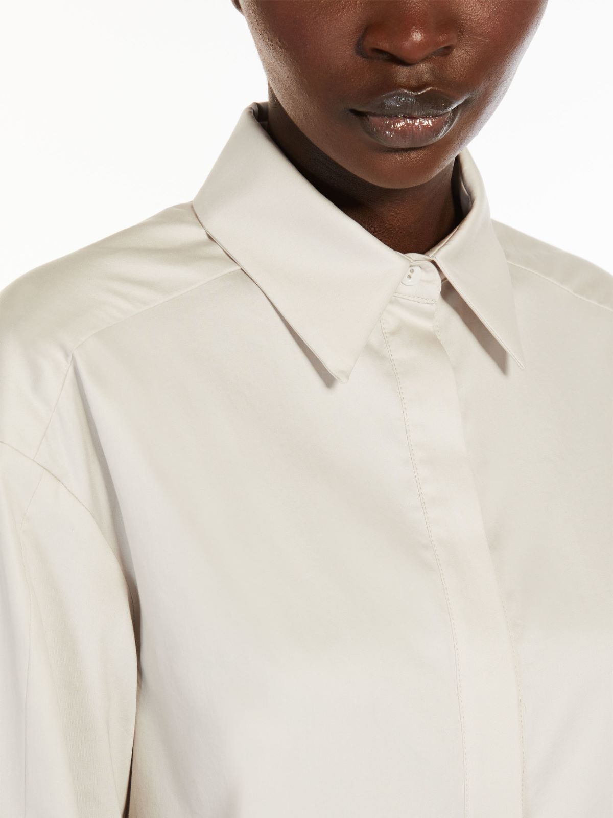 Cotton sateen shirt