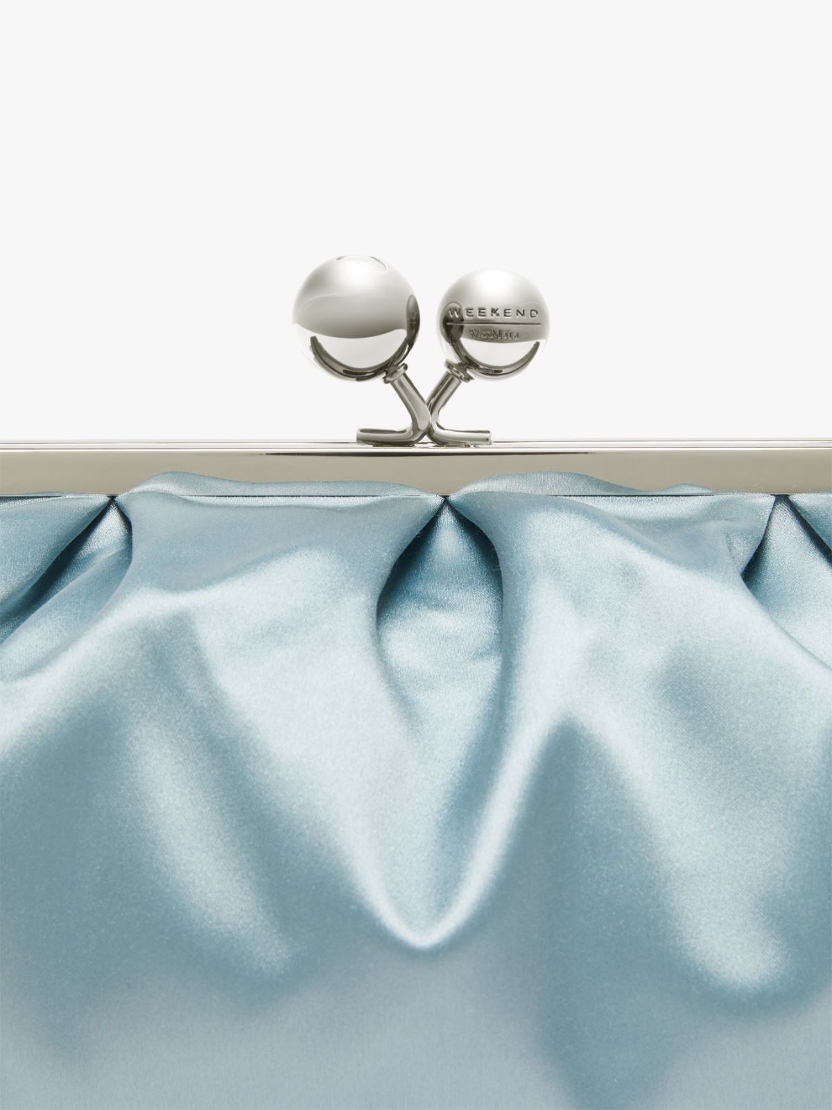 Large satin and silk Pasticcino Bag