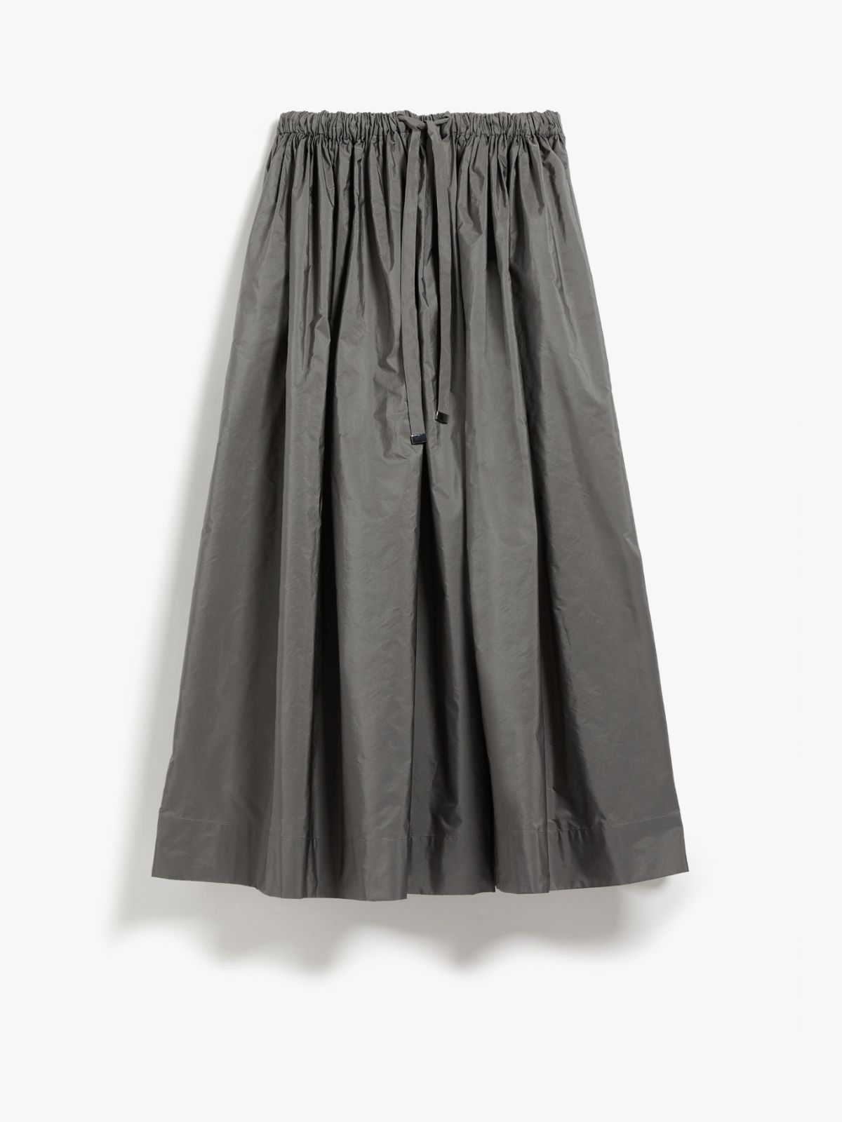 Taffeta drawstring skirt