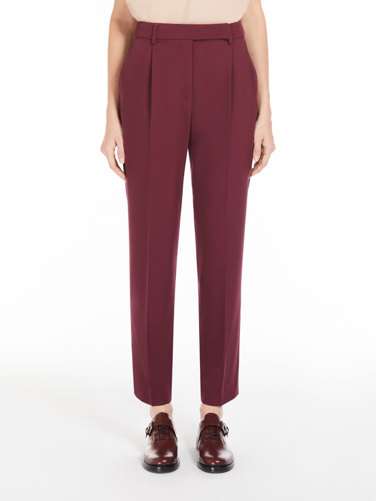 Wool granité trousers