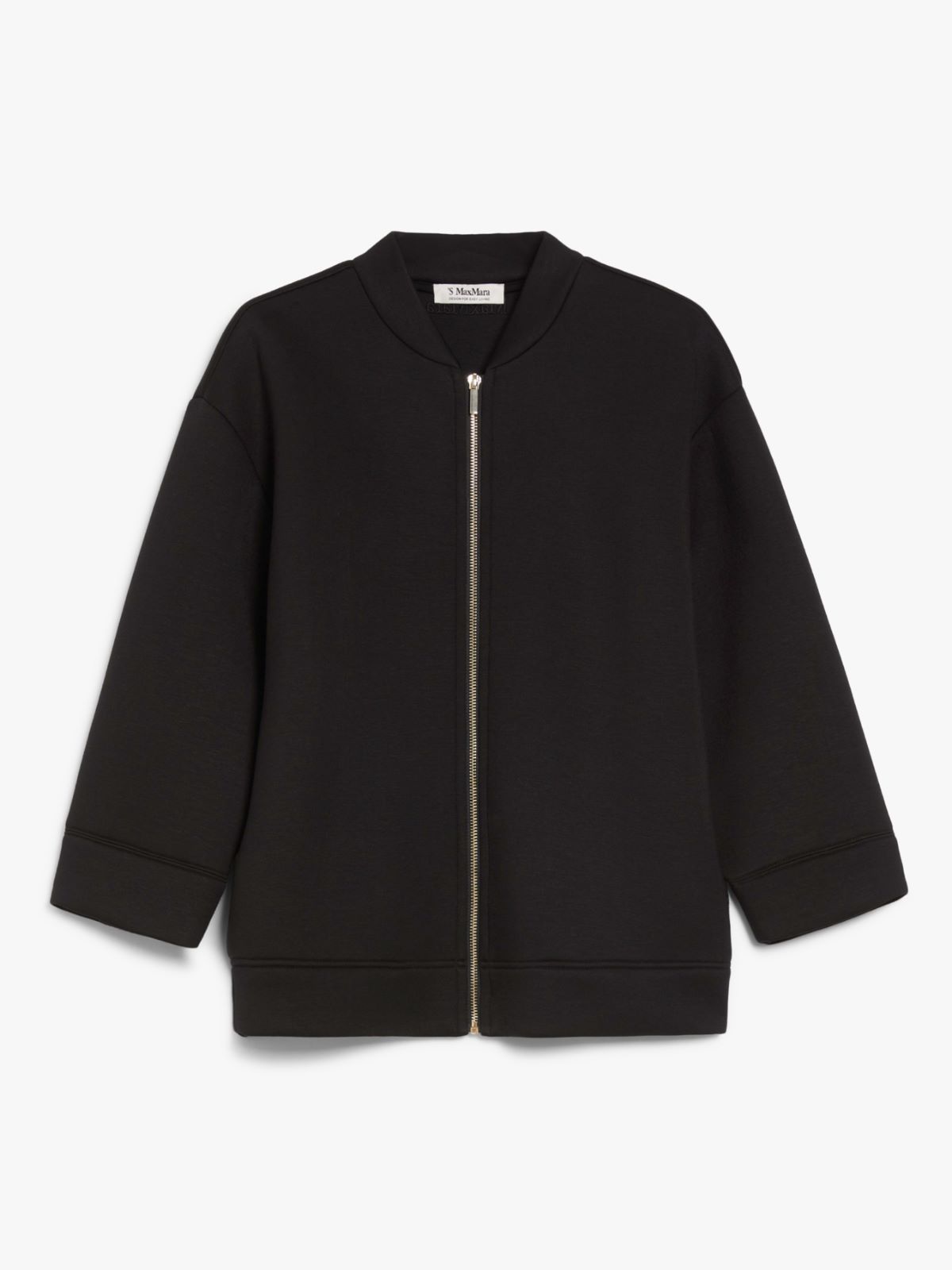 Bomber jacket in scuba jersey