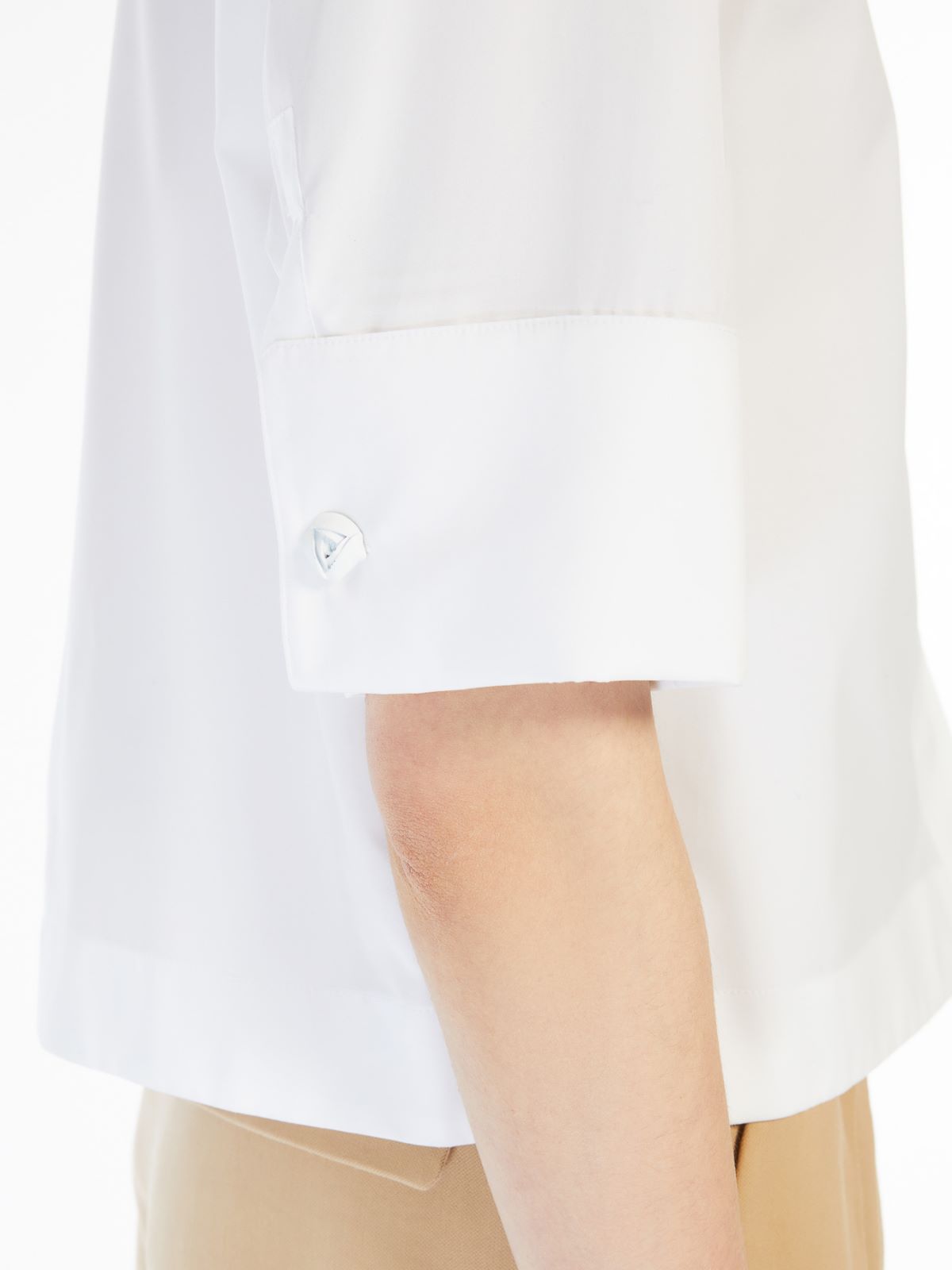 Boxy-fit cotton poplin shirt