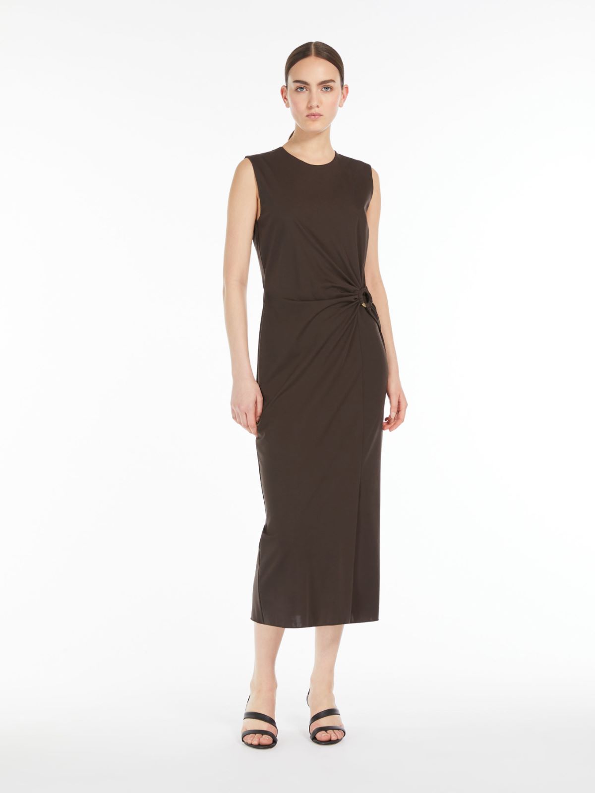 Lyocell and viscose jersey dress