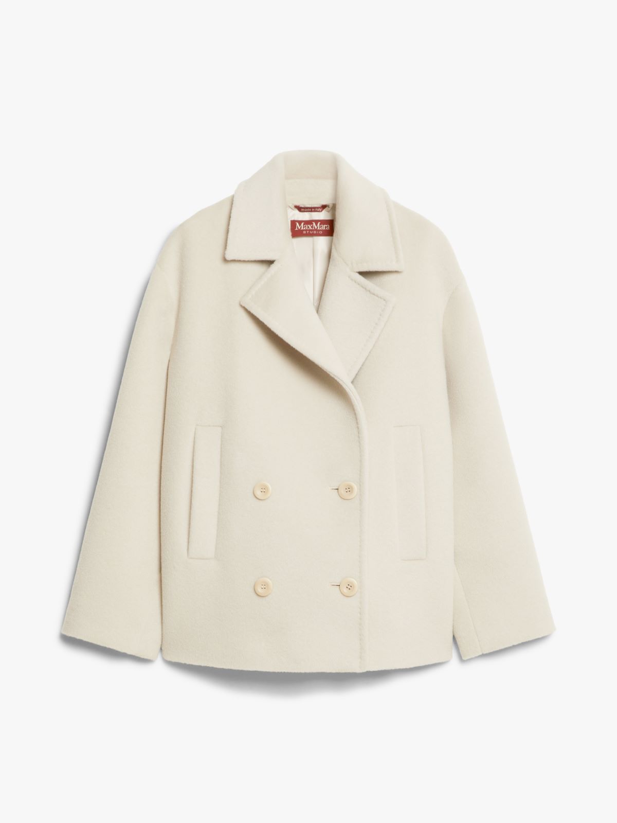 Wool and alpaca pea coat