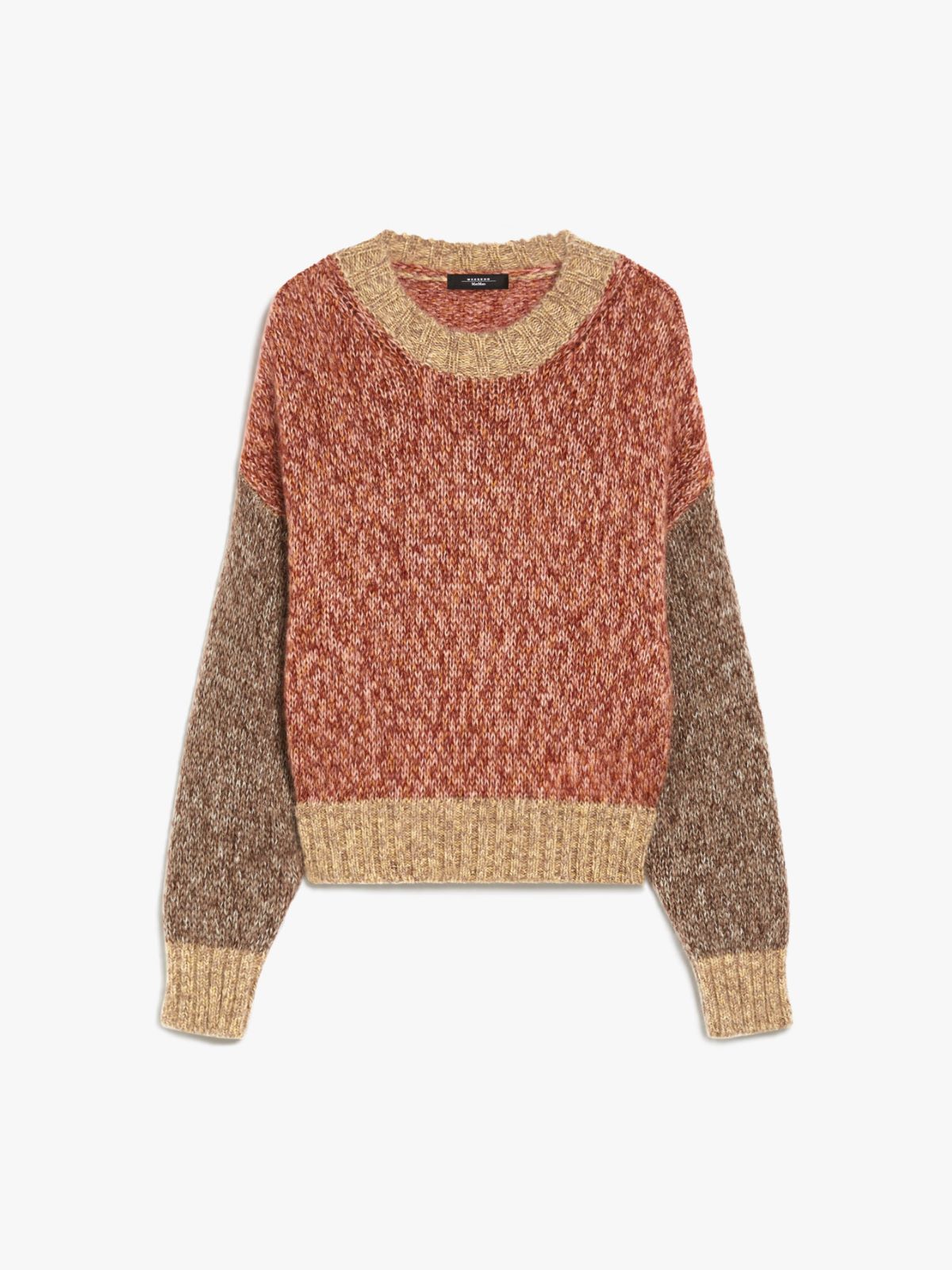 Mohair chiné yarn sweater
