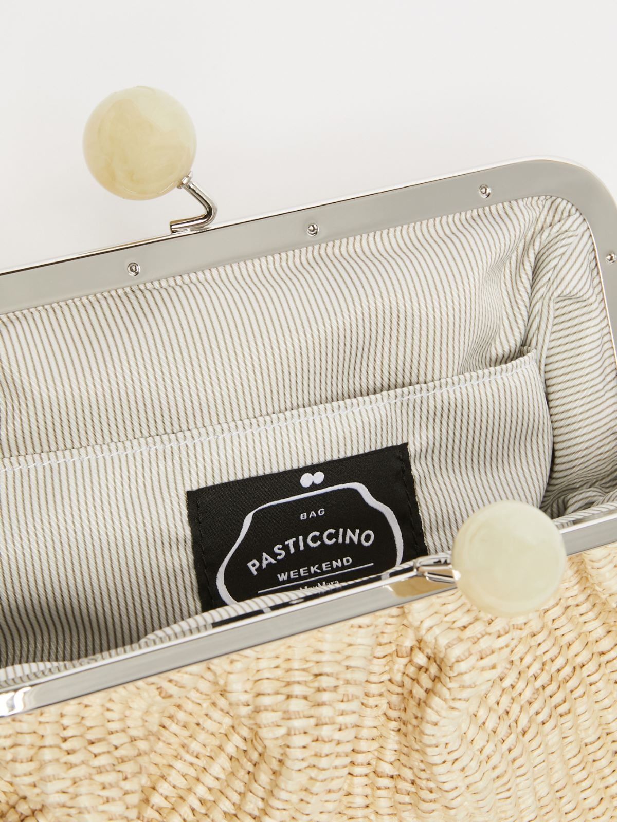 Medium raffia-look Pasticcino Bag