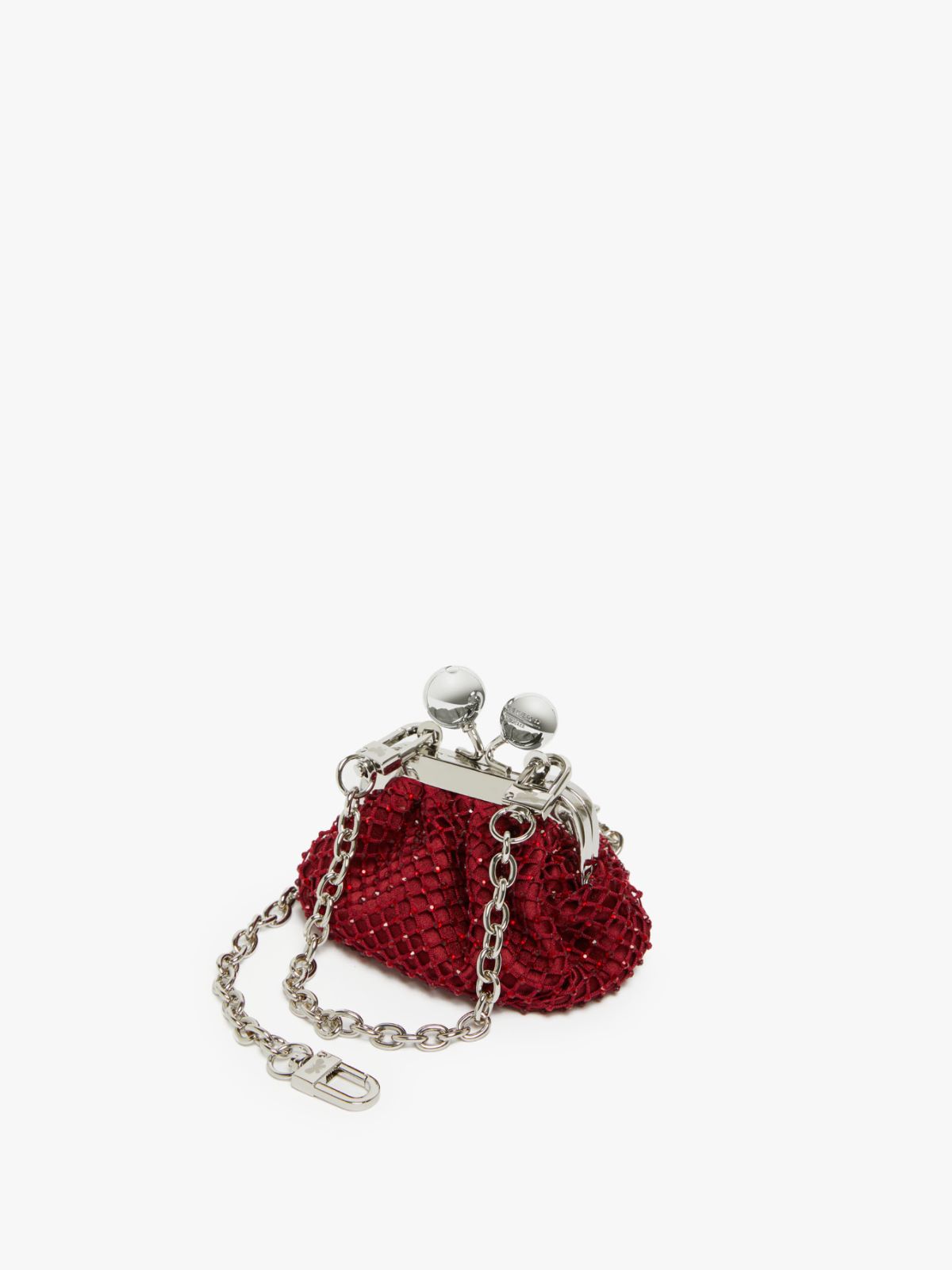Rhinestone and satin Nano Pasticcino Bag