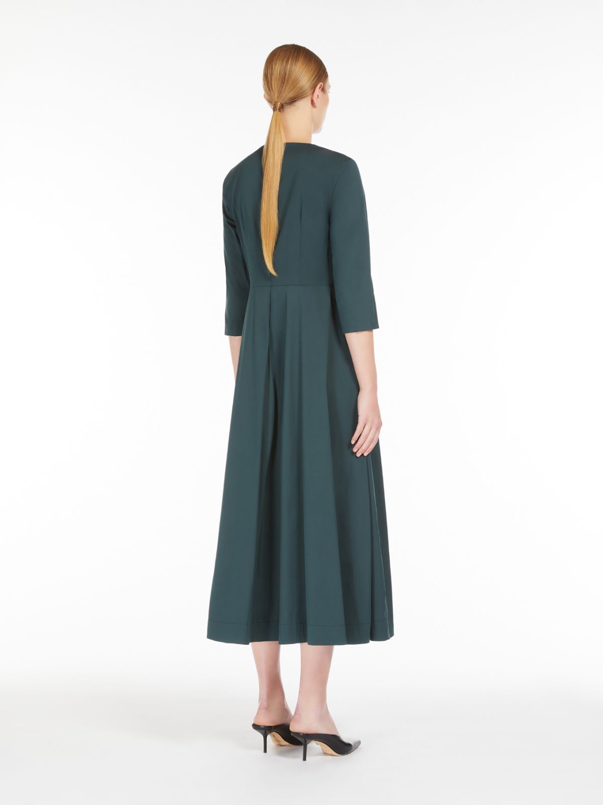 Stretch cotton dress