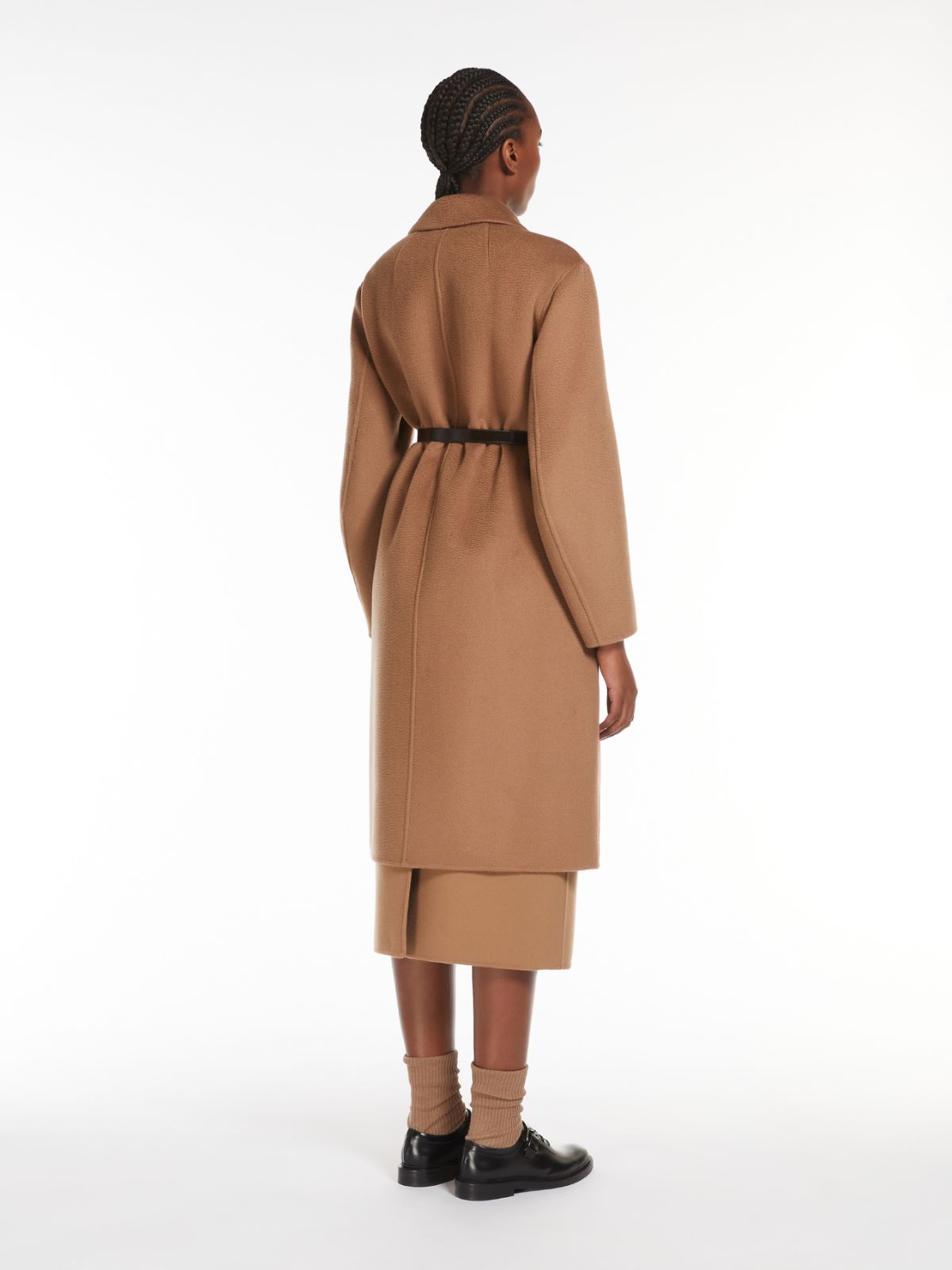 Wool and cashmere midi coat