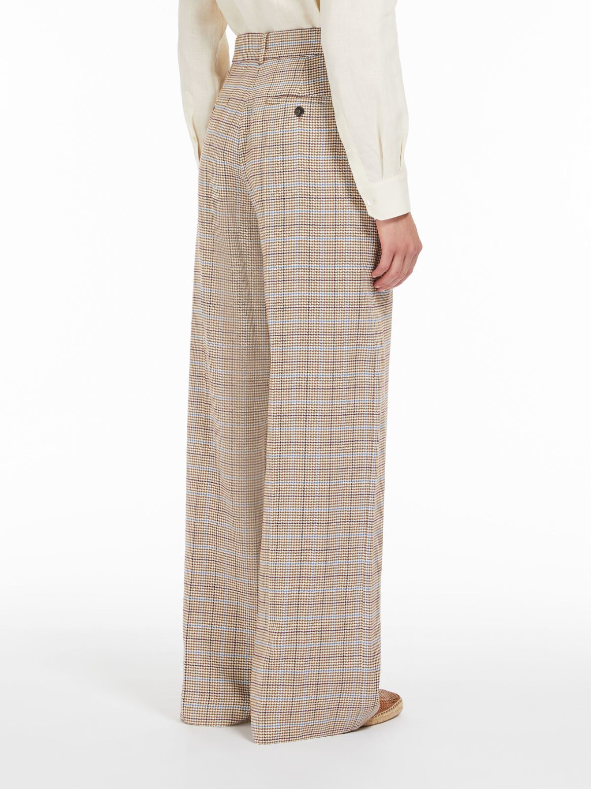 Linen and cotton twill trousers