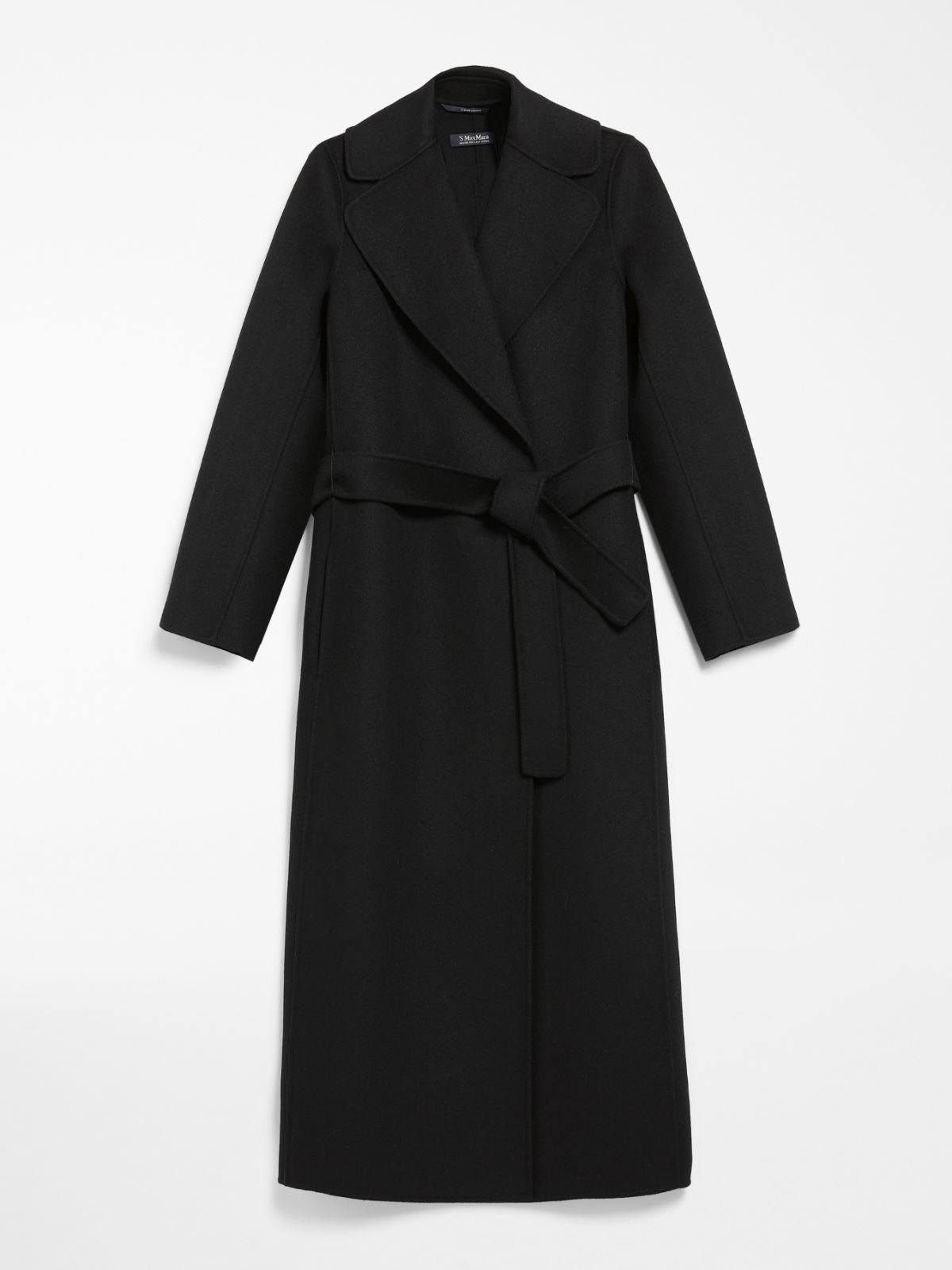 Wool coat with belt